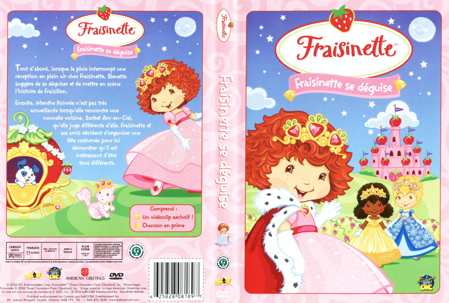 Jaquette DVD Fraisinette se dguise