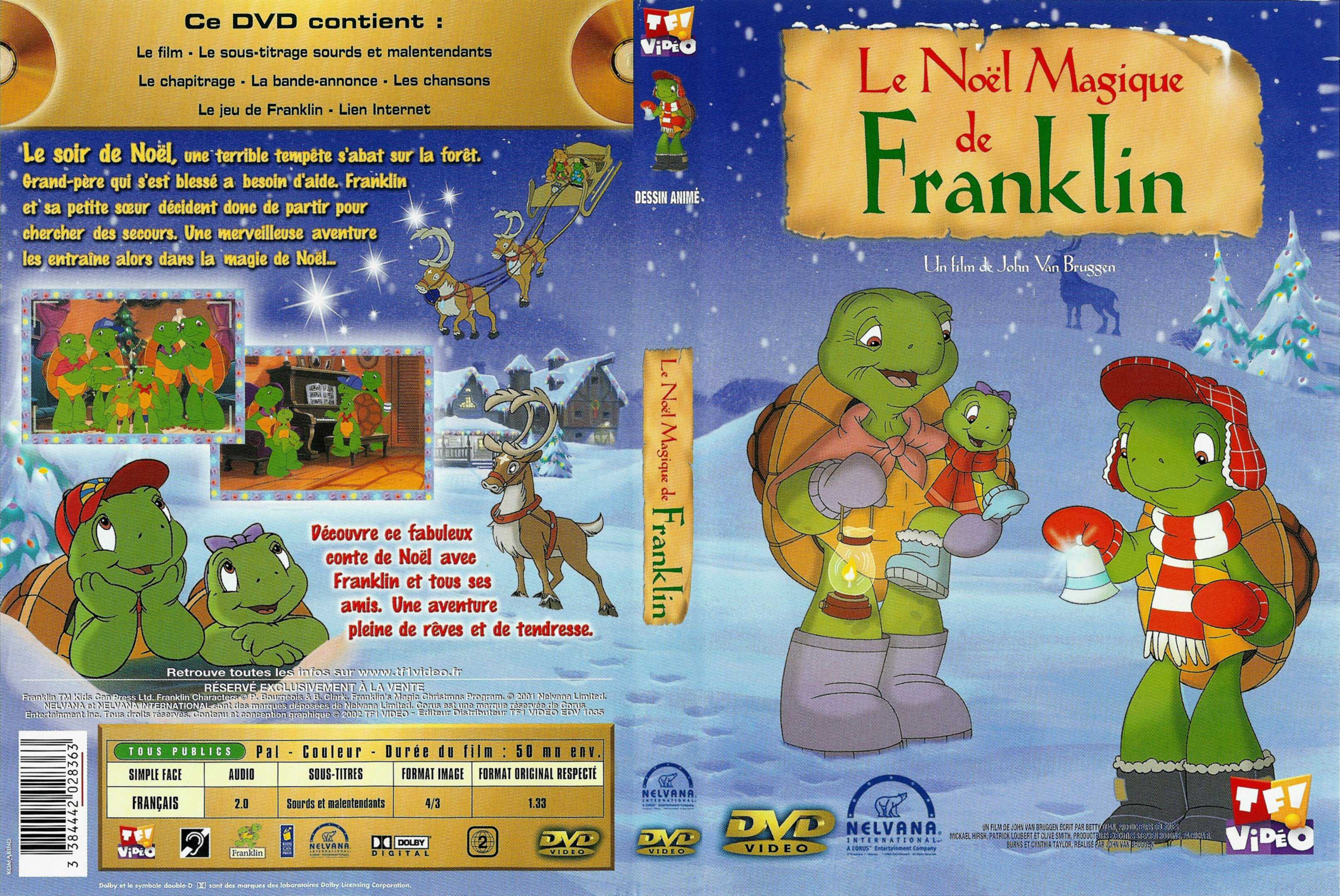 Jaquette DVD Franklin le noel magique