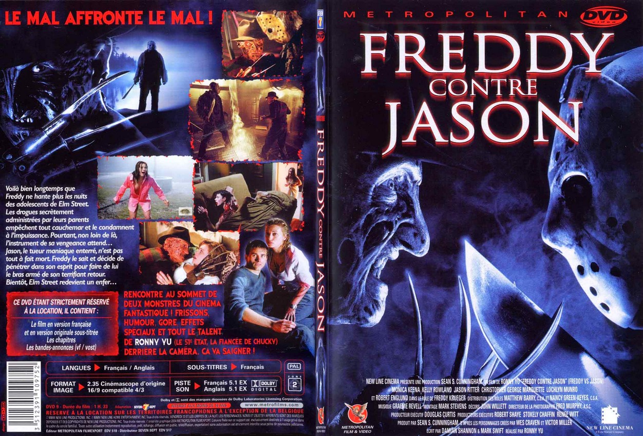 Jaquette DVD Freddy contre Jason - SLIM