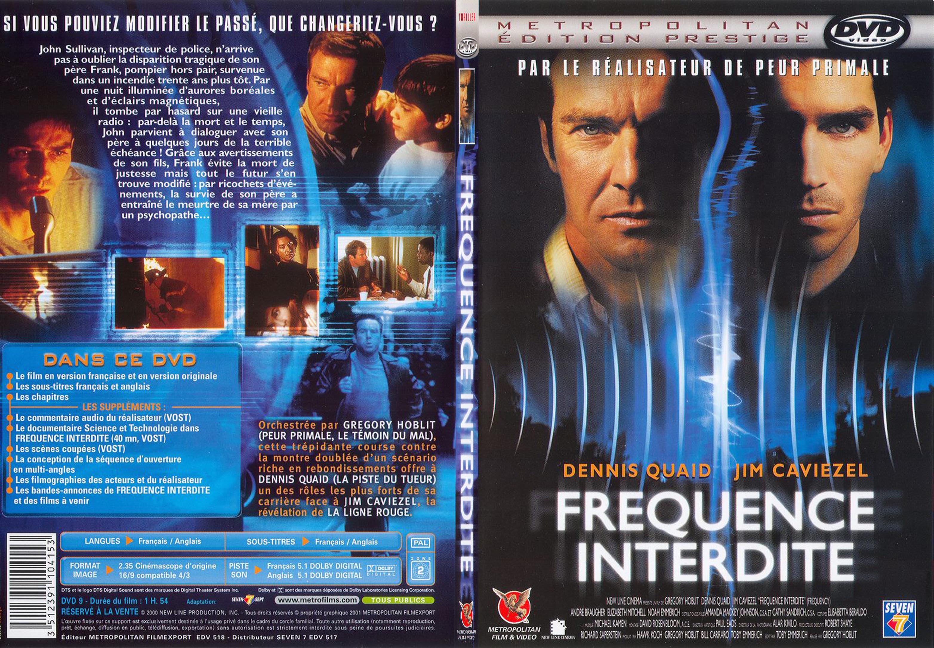 Jaquette DVD Frquence interdite - SLIM