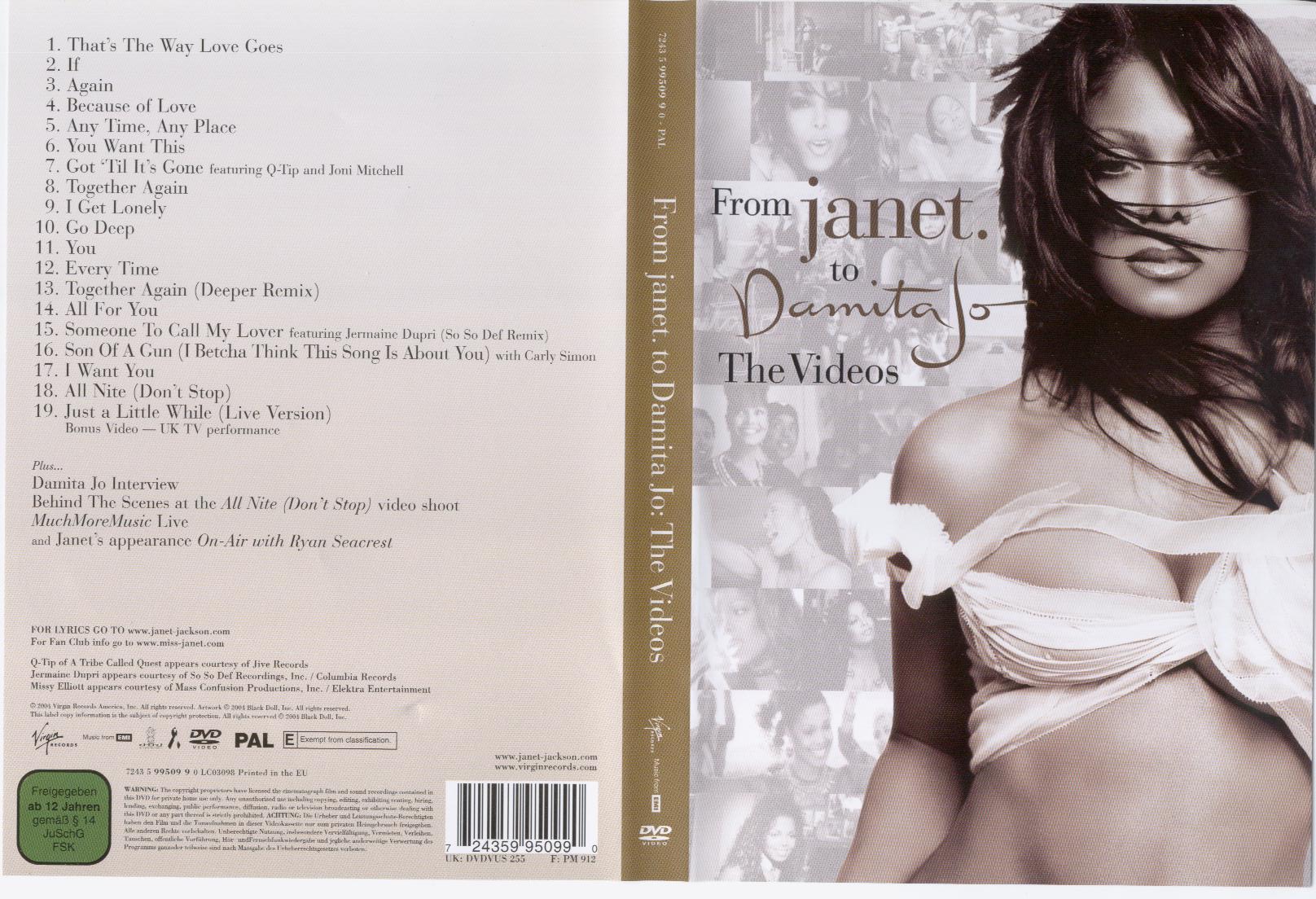 Jaquette DVD From Janet. to Damita Jo
