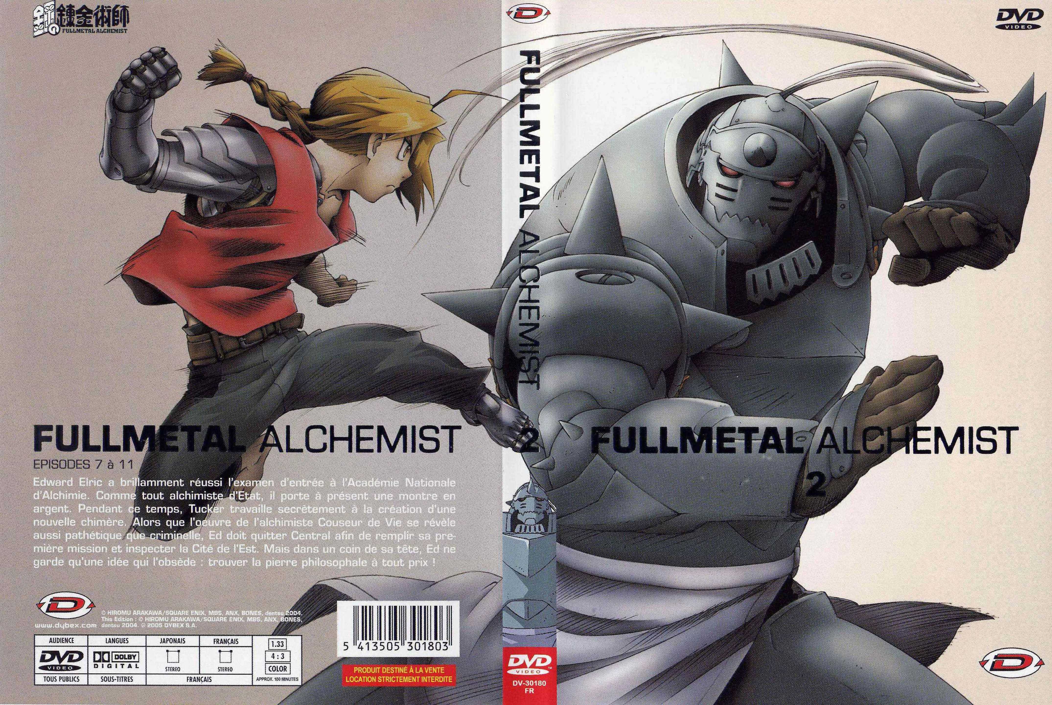 Jaquette DVD Fullmetal alchemist vol 2