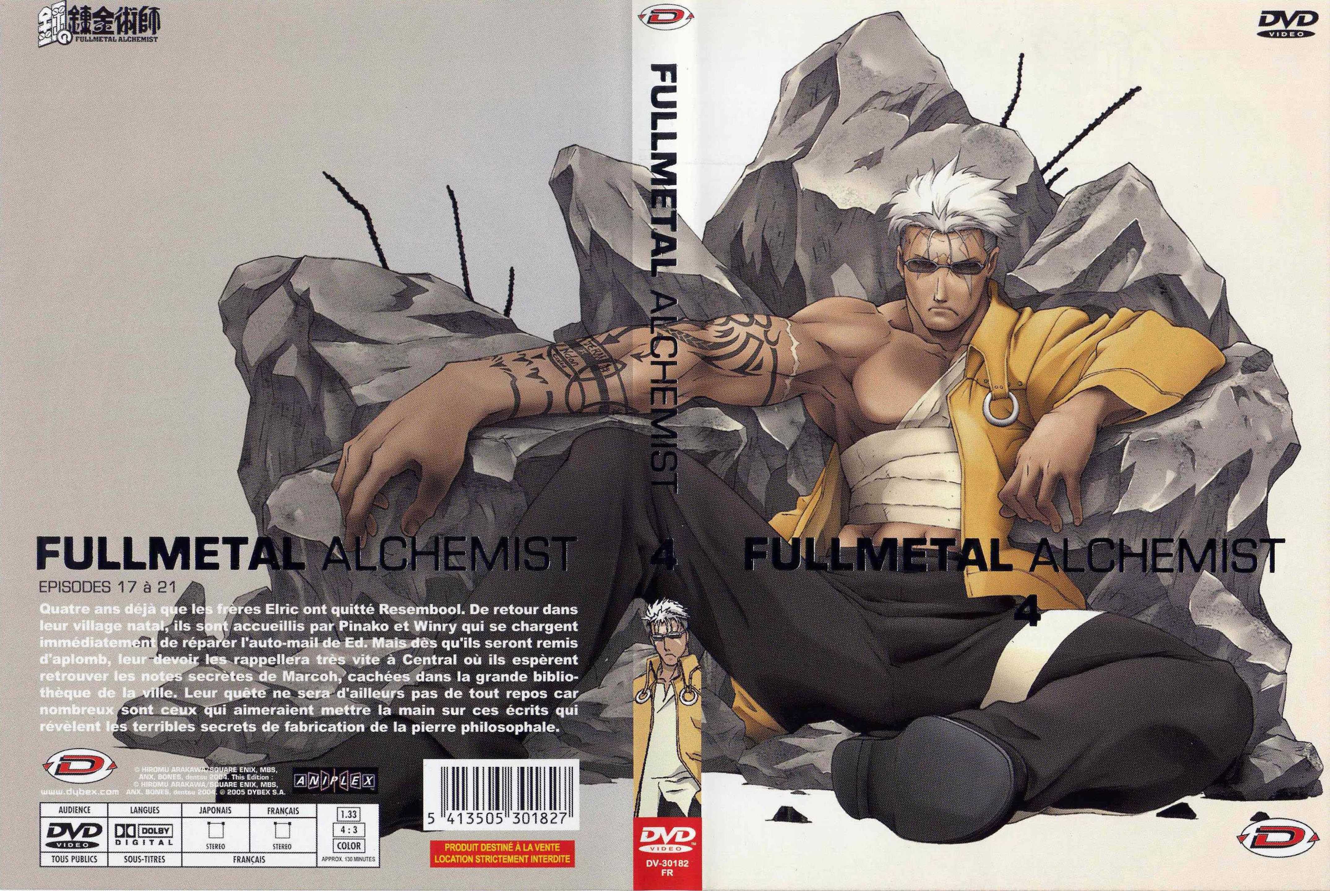 Jaquette DVD Fullmetal alchemist vol 4