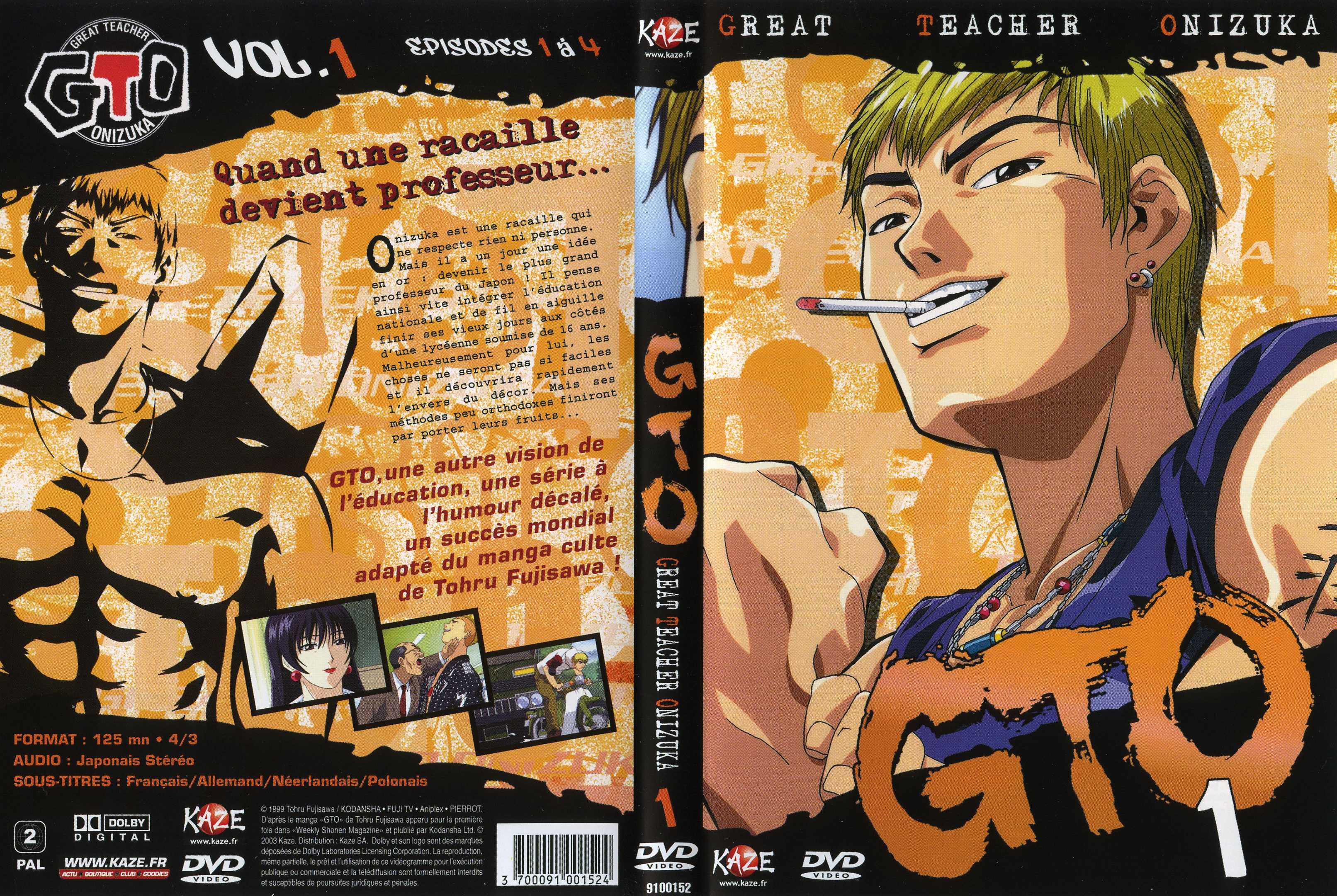 Jaquette DVD GTO vol 01