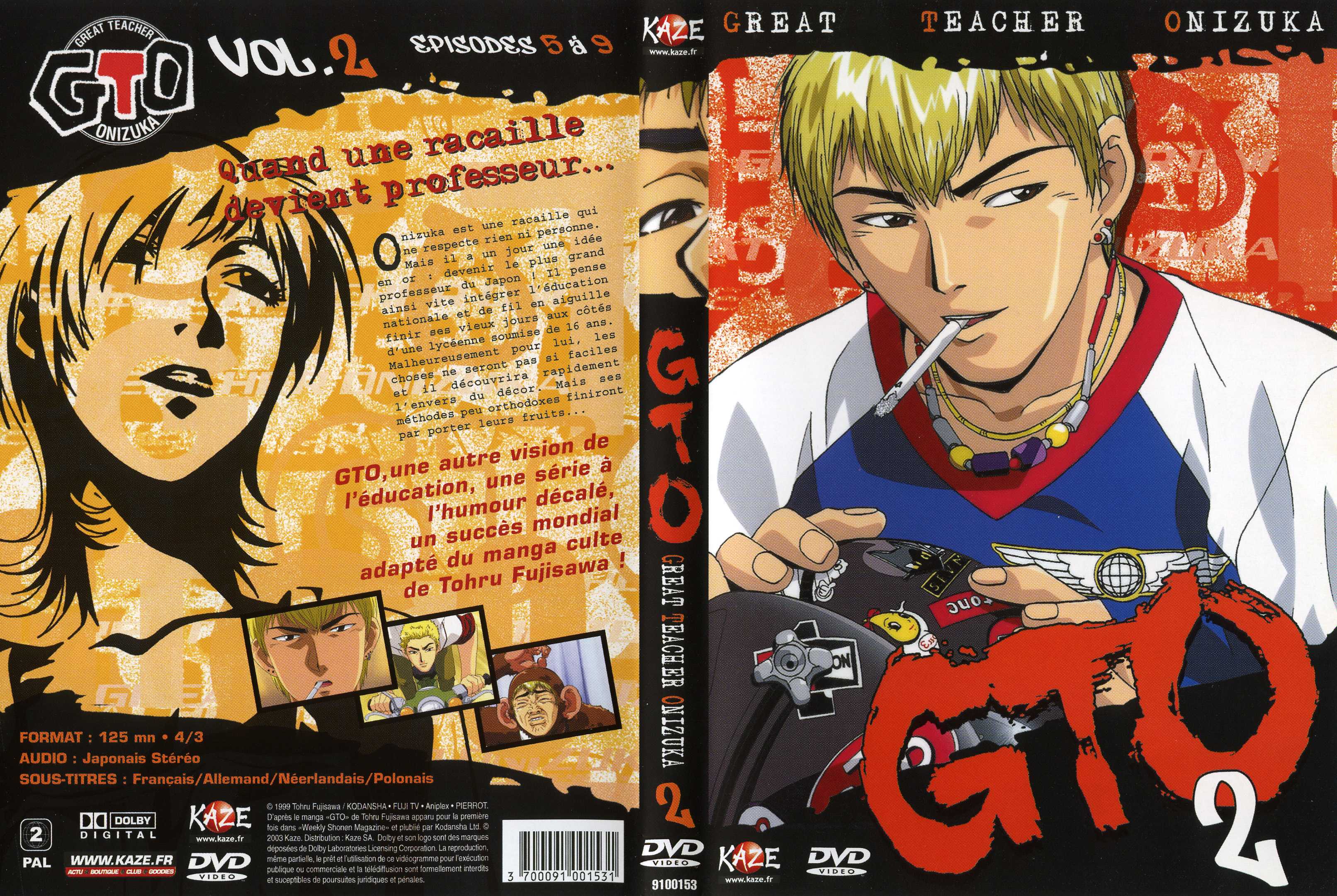 Jaquette DVD GTO vol 02