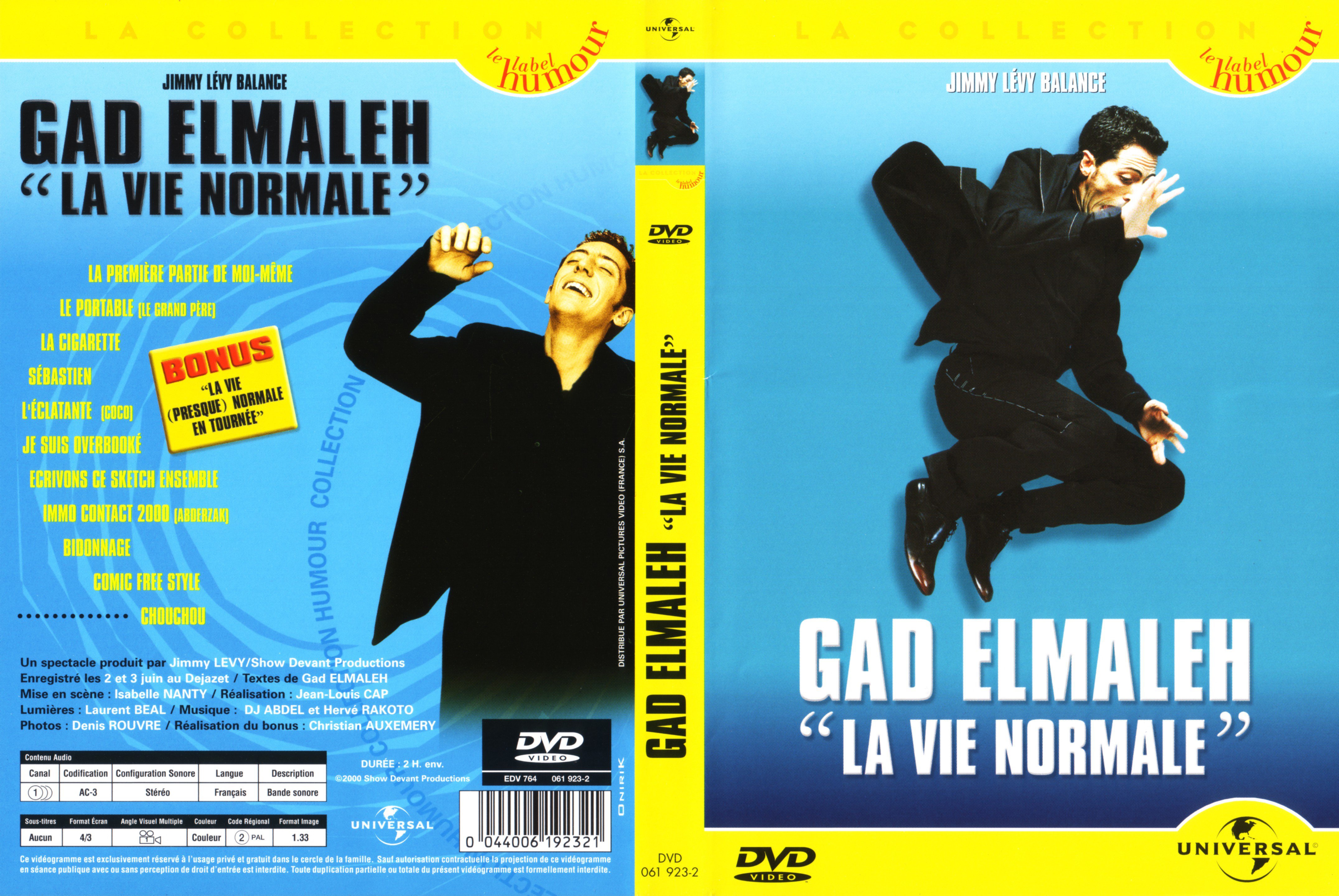 Jaquette DVD Gad elmaleh La vie normale