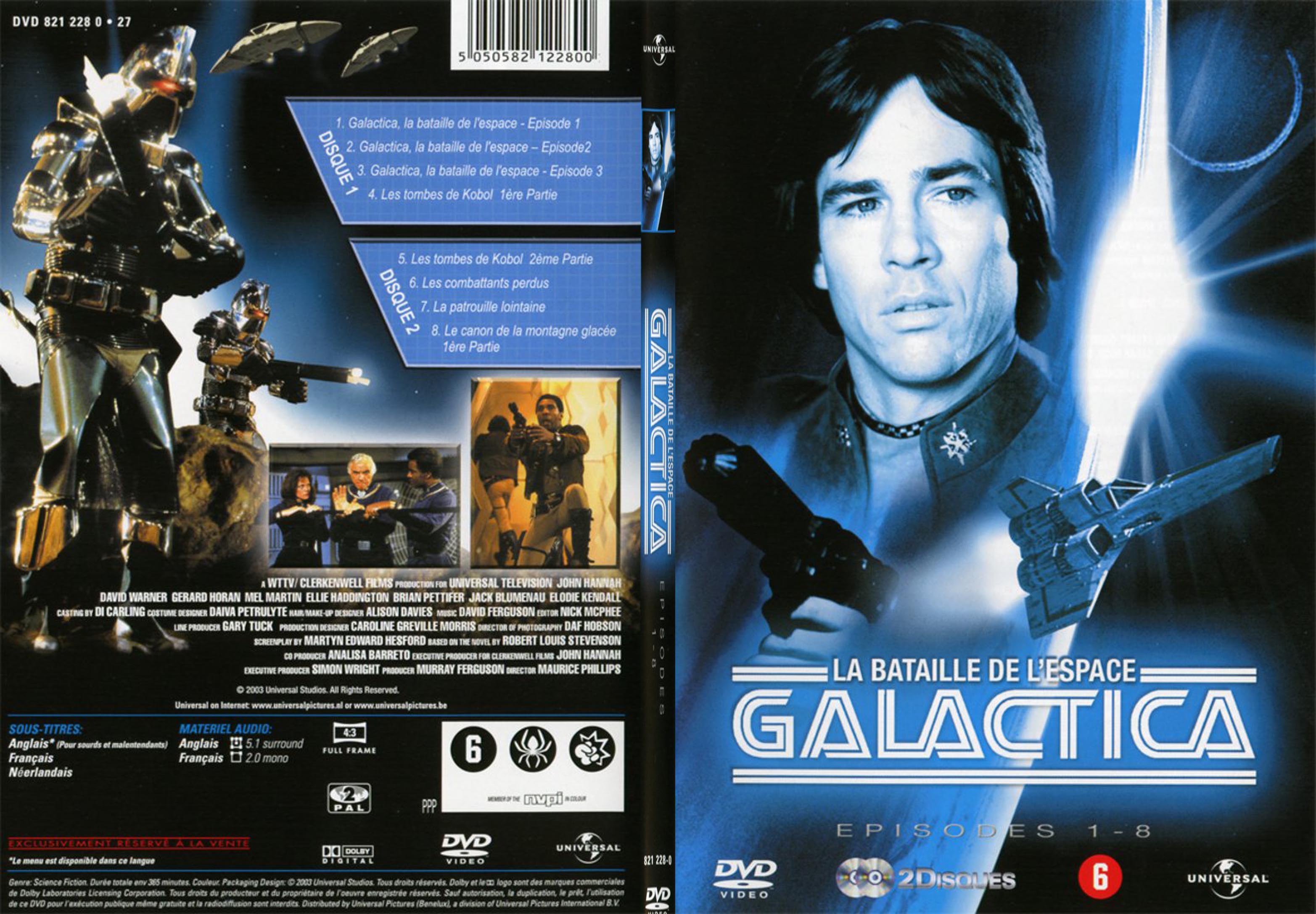 Jaquette DVD Galactica saison 1 vol 1 - SLIM