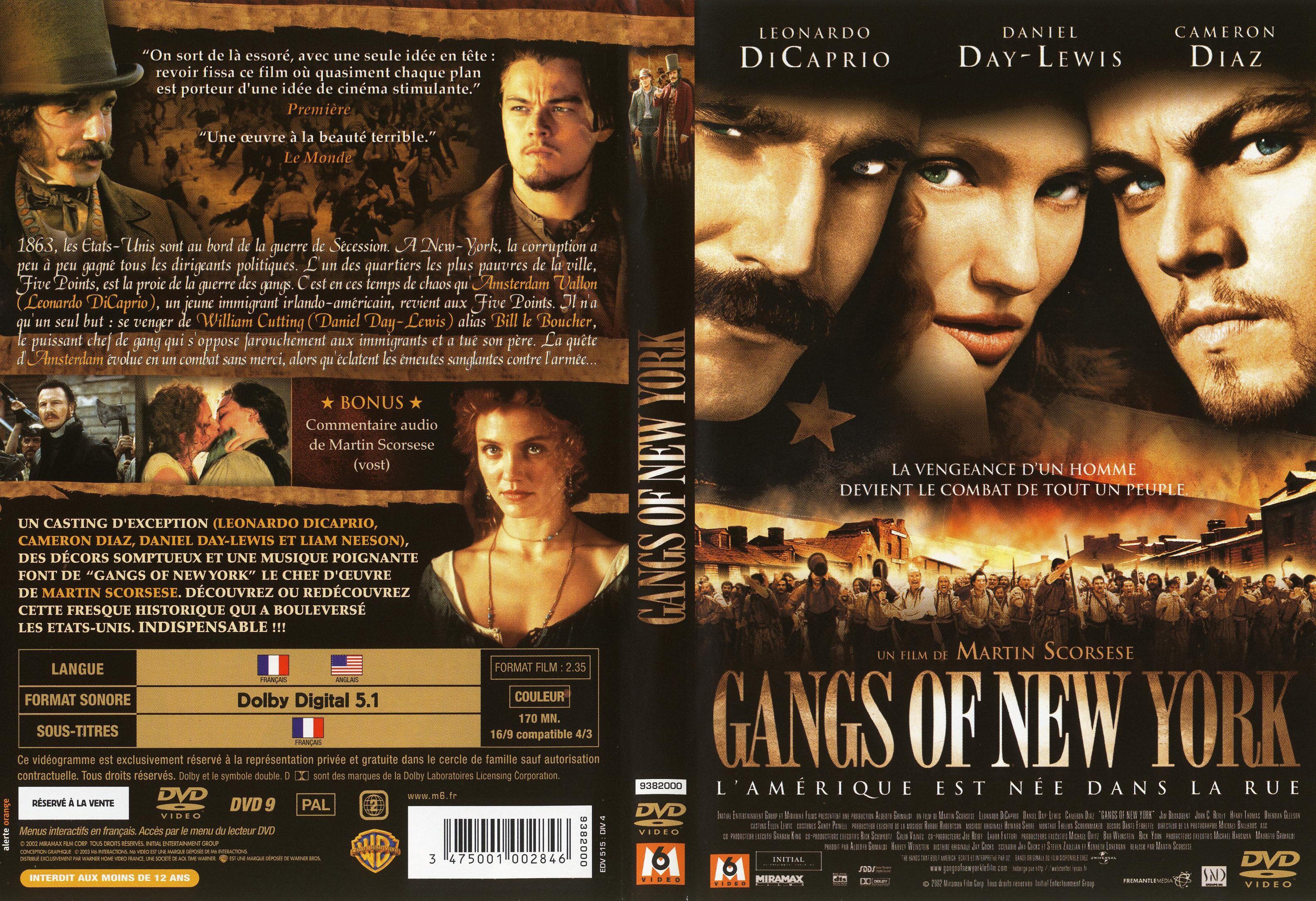 Jaquette DVD Gangs of New York