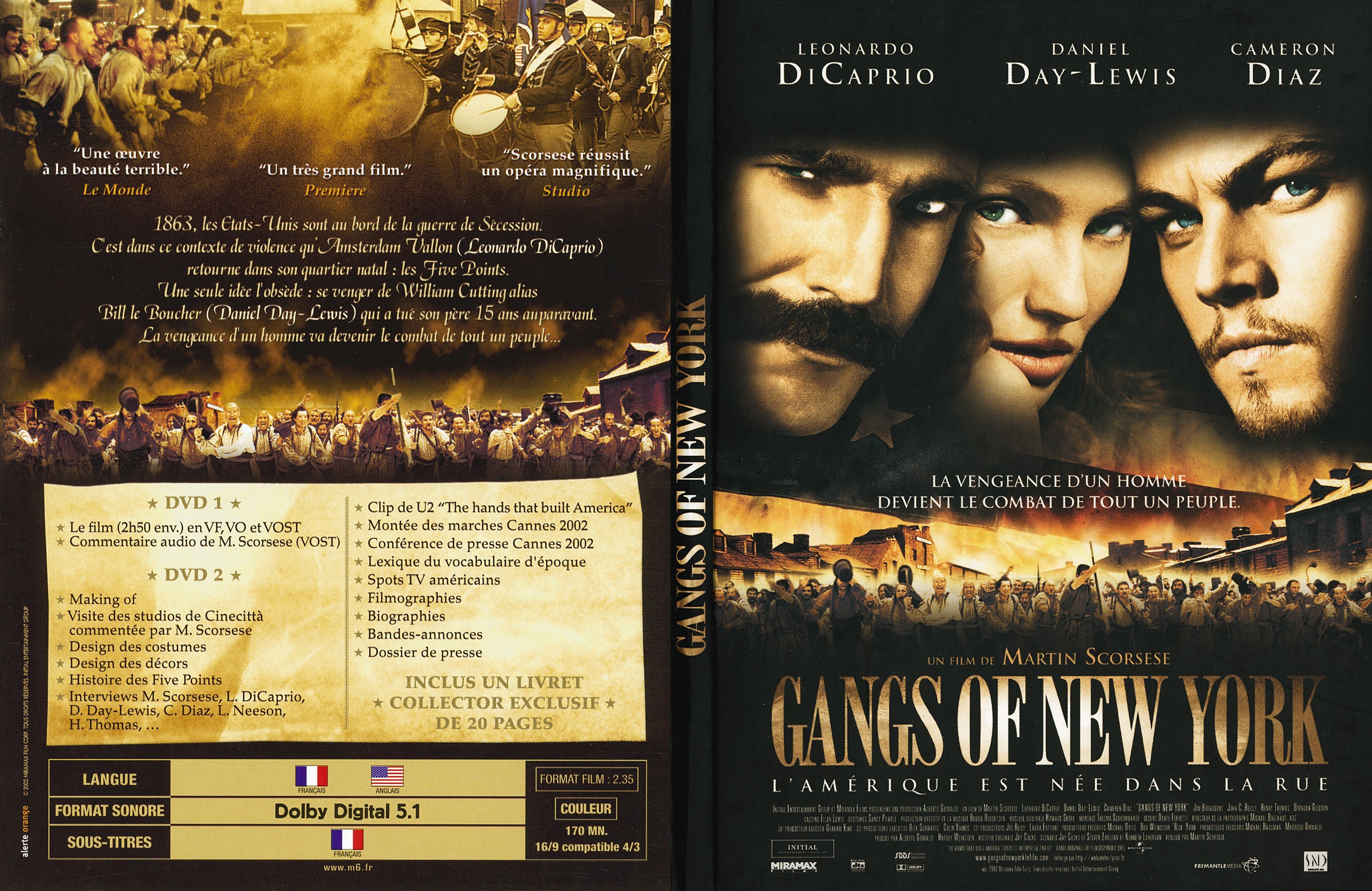 Jaquette DVD Gangs of New York - SLIM v2