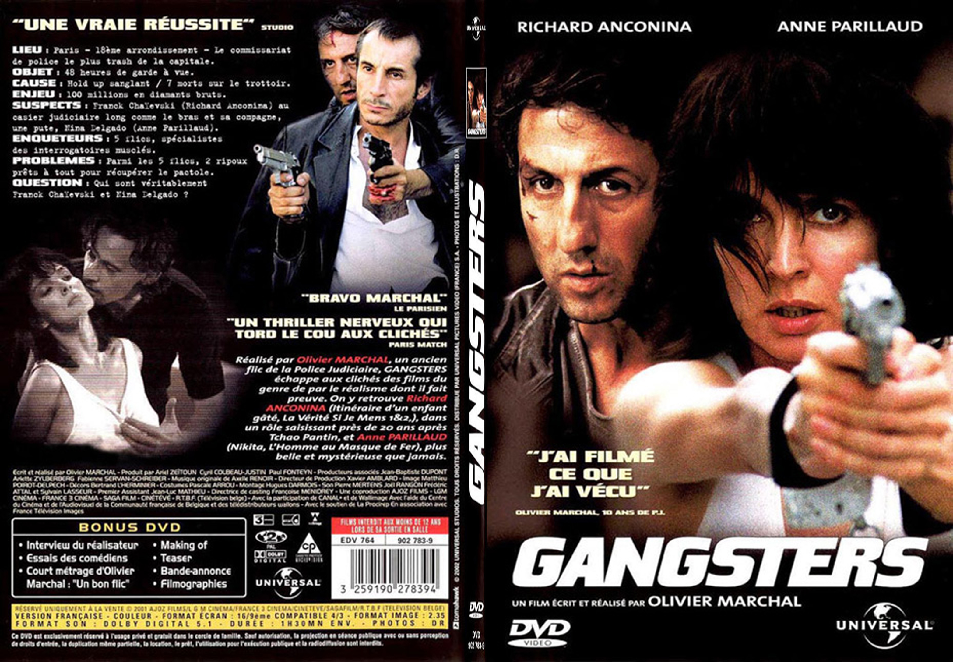 Jaquette DVD Gangsters - SLIM