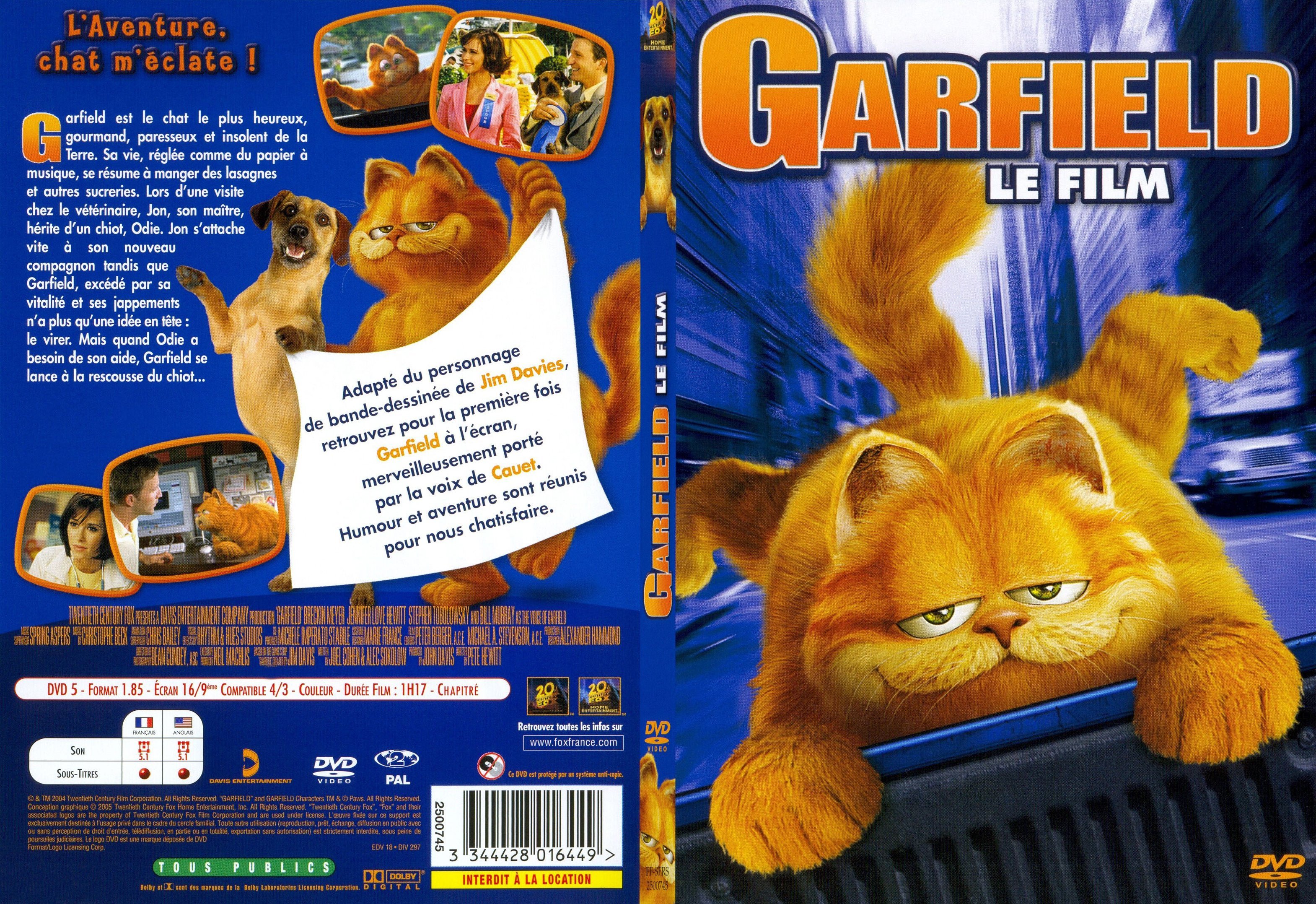 Jaquette DVD Garfield - SLIM