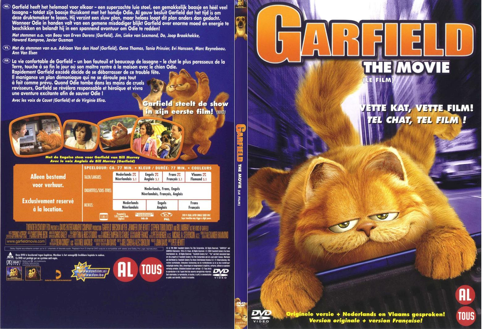 Jaquette DVD Garfield - SLIM v2
