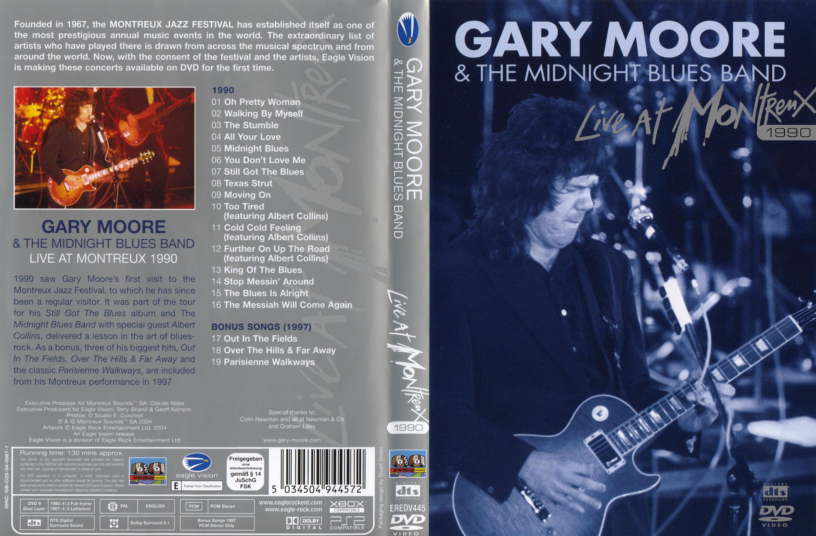 Jaquette DVD Gary Moore live at Montreux