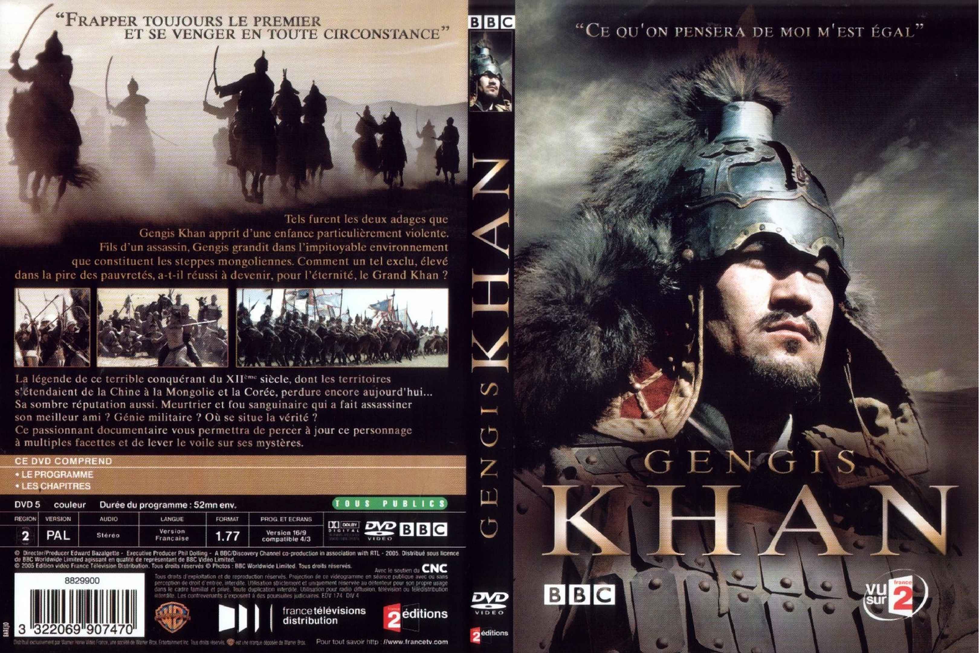 Jaquette DVD Gengis Khan (documentaire)