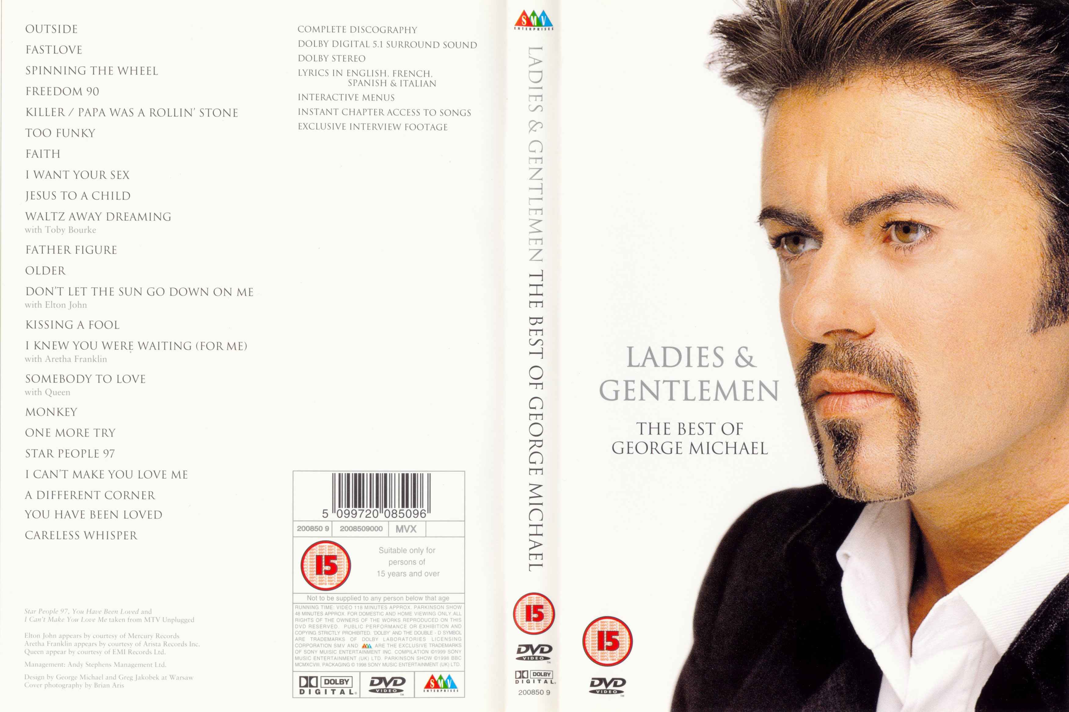 Jaquette DVD George Michael ladies and gentlemen