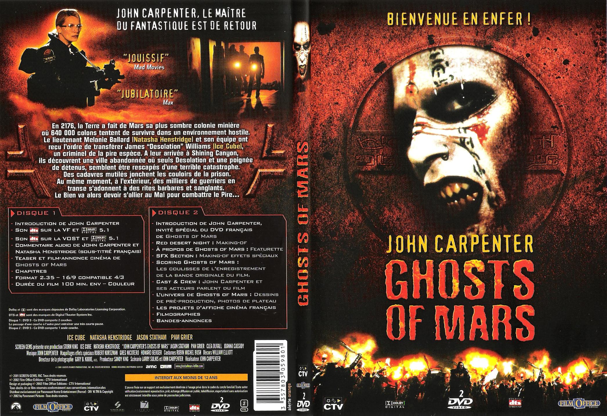 Jaquette DVD Ghosts of Mars - SLIM