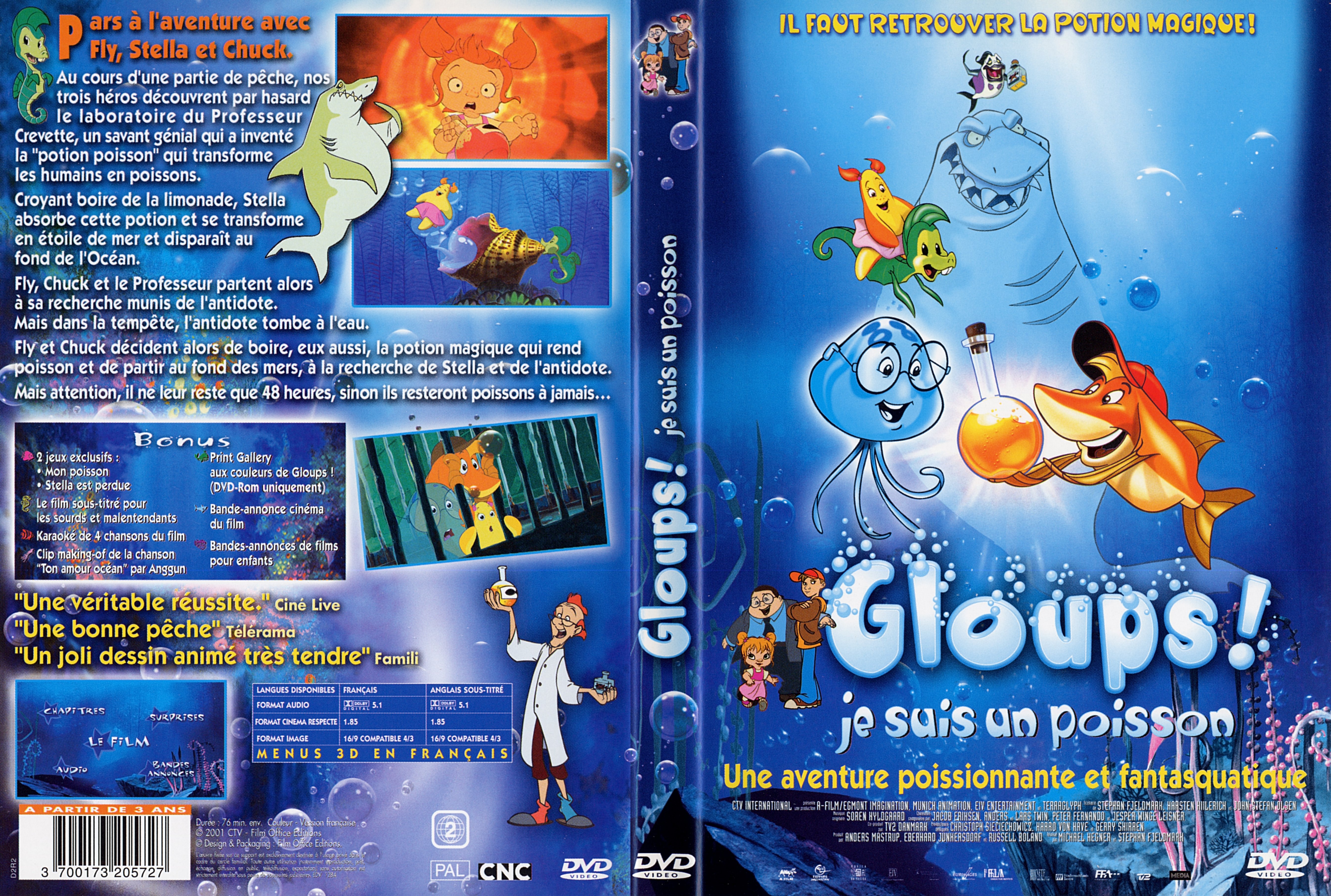 Jaquette DVD Gloups je suis un poisson