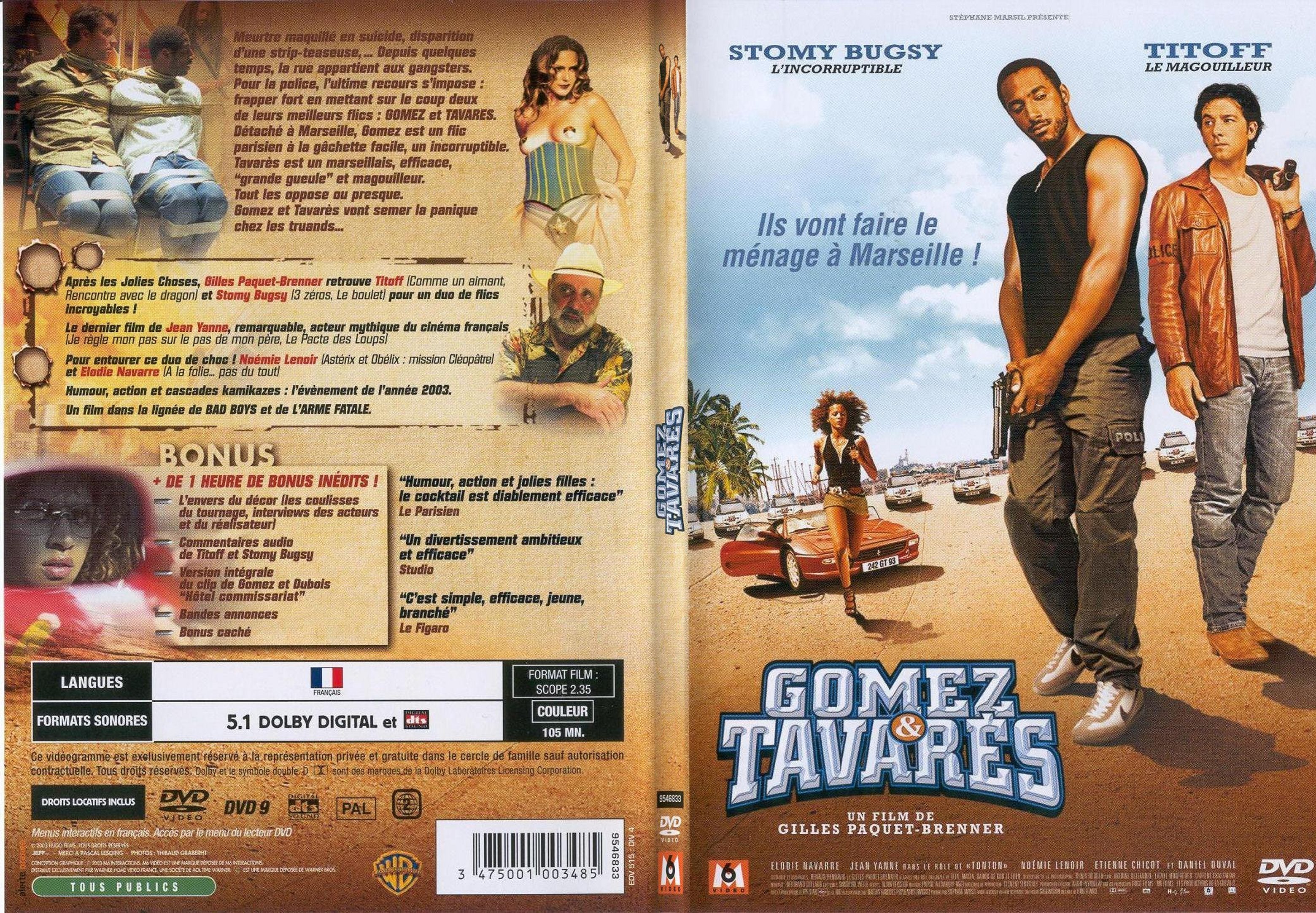Jaquette DVD Gomez et Tavars - SLIM