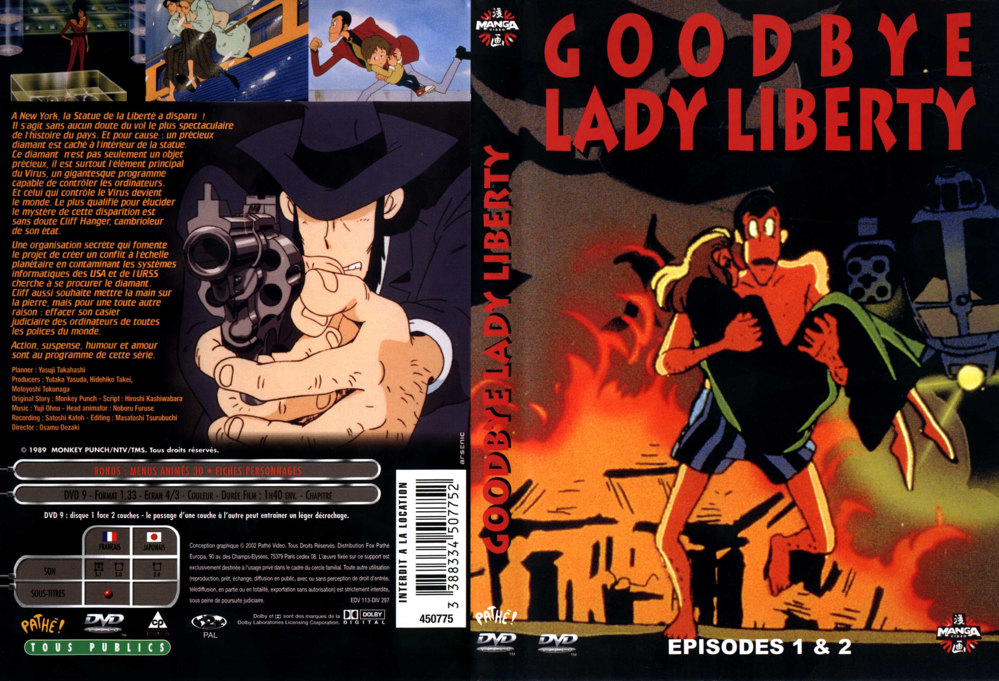 Jaquette DVD Goodbye lady liberty Ep 01-02