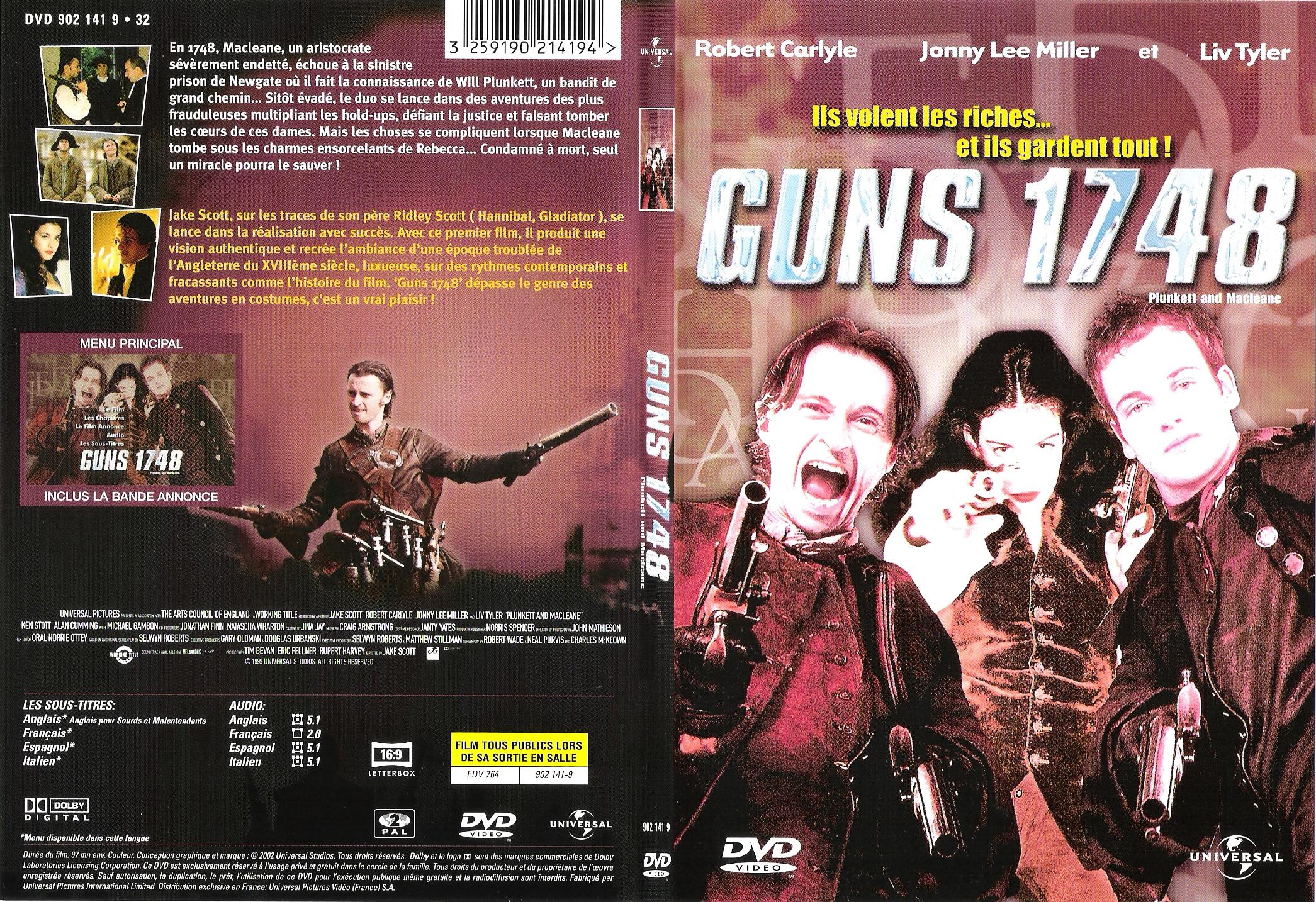 Jaquette DVD Guns 1748 - SLIM