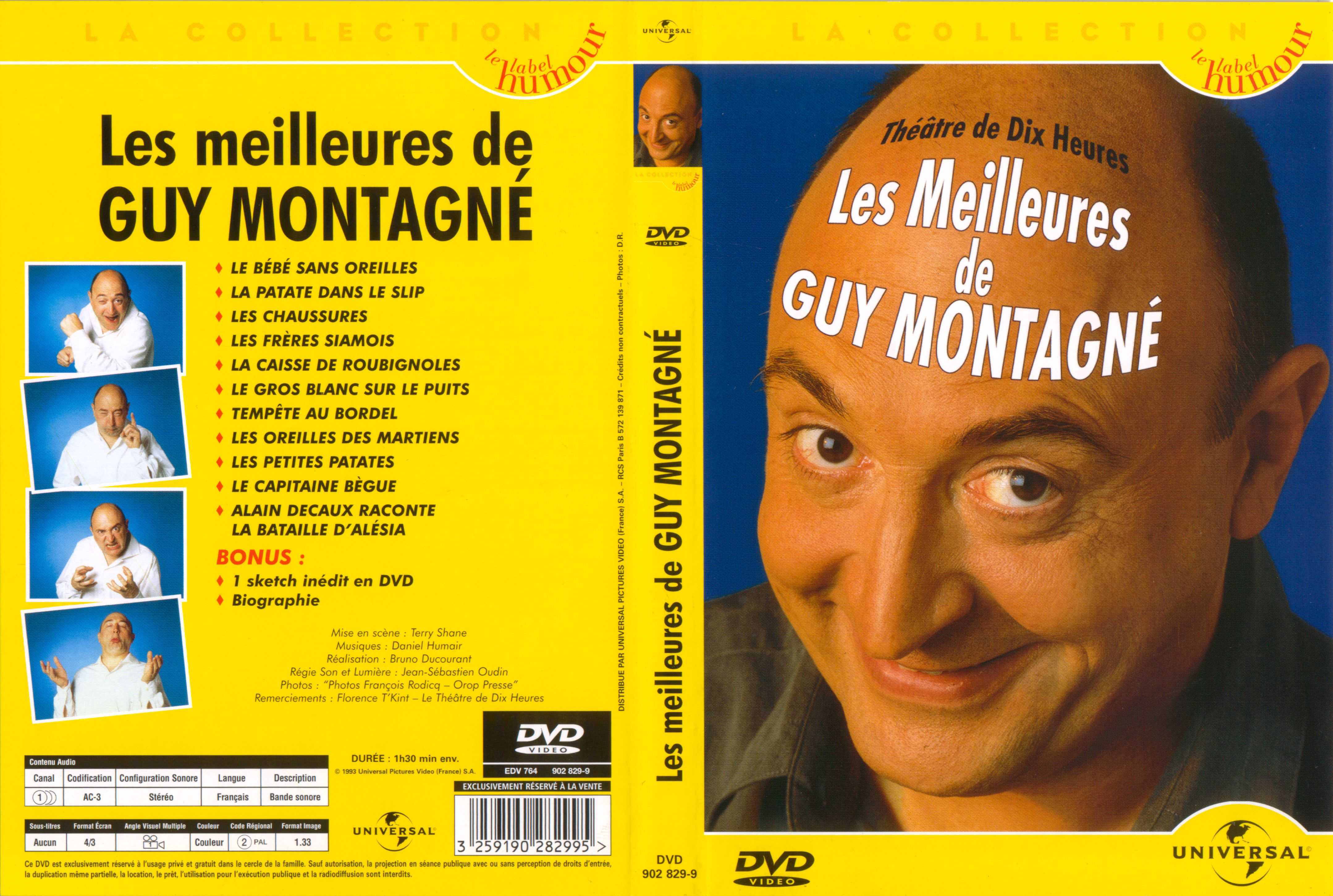 Jaquette DVD Guy Montagne les meilleures de Guy Montagne