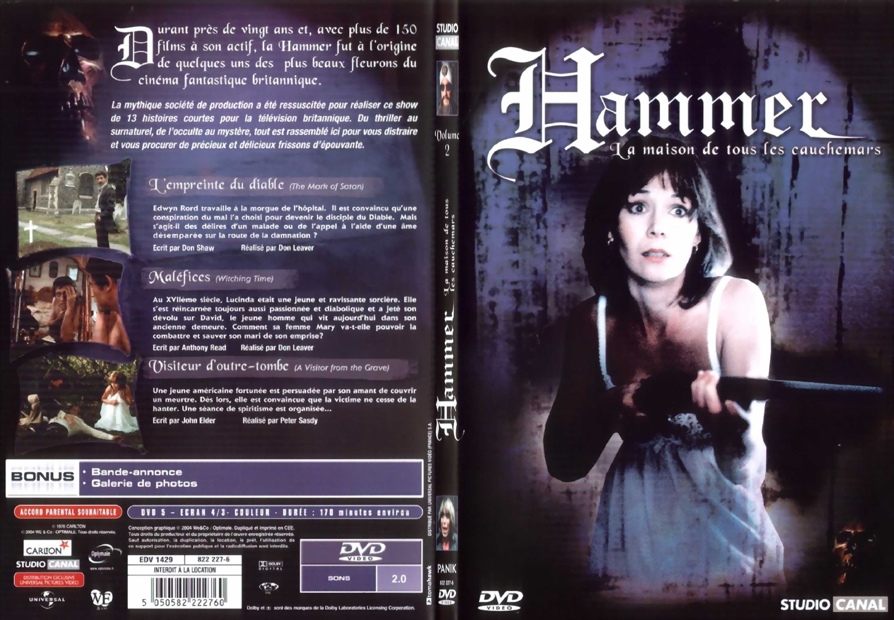 Jaquette DVD Hammer la maison de tous les cauchemars vol 2 - SLIM