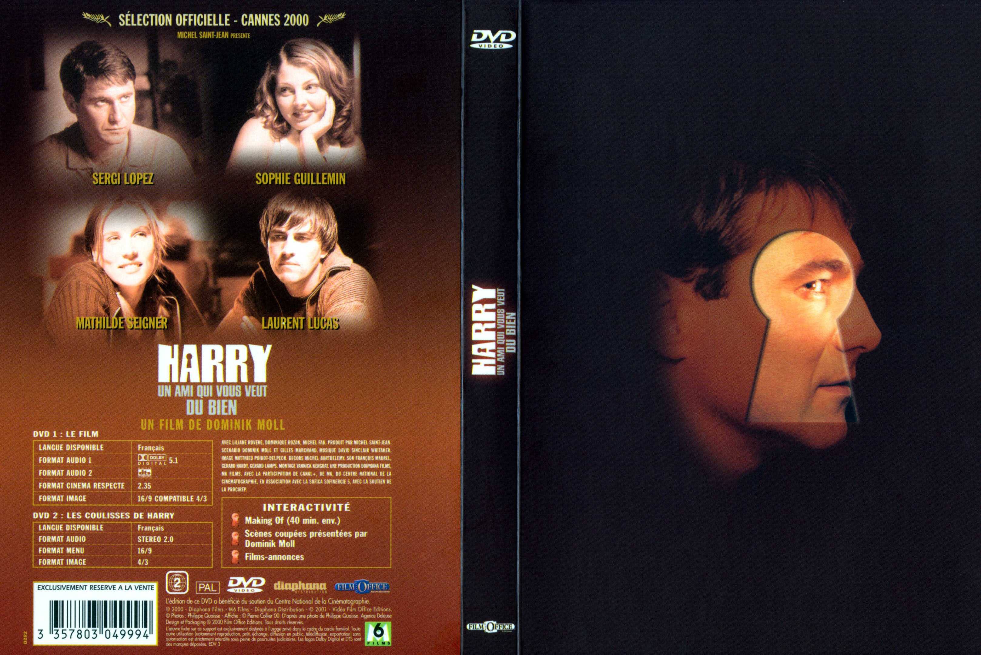 Jaquette DVD Harry un ami qui vous veut du bien