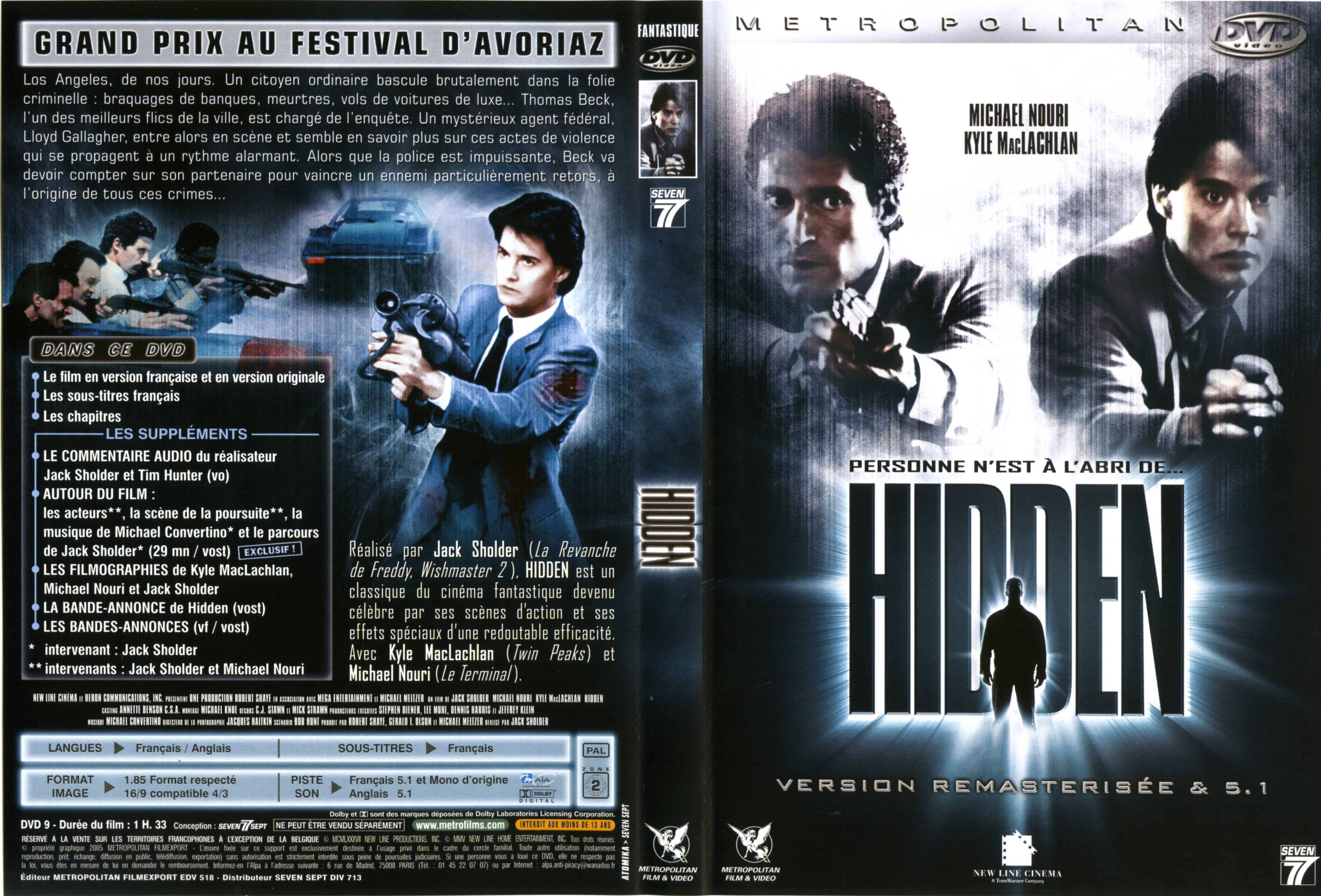 Jaquette DVD Hidden