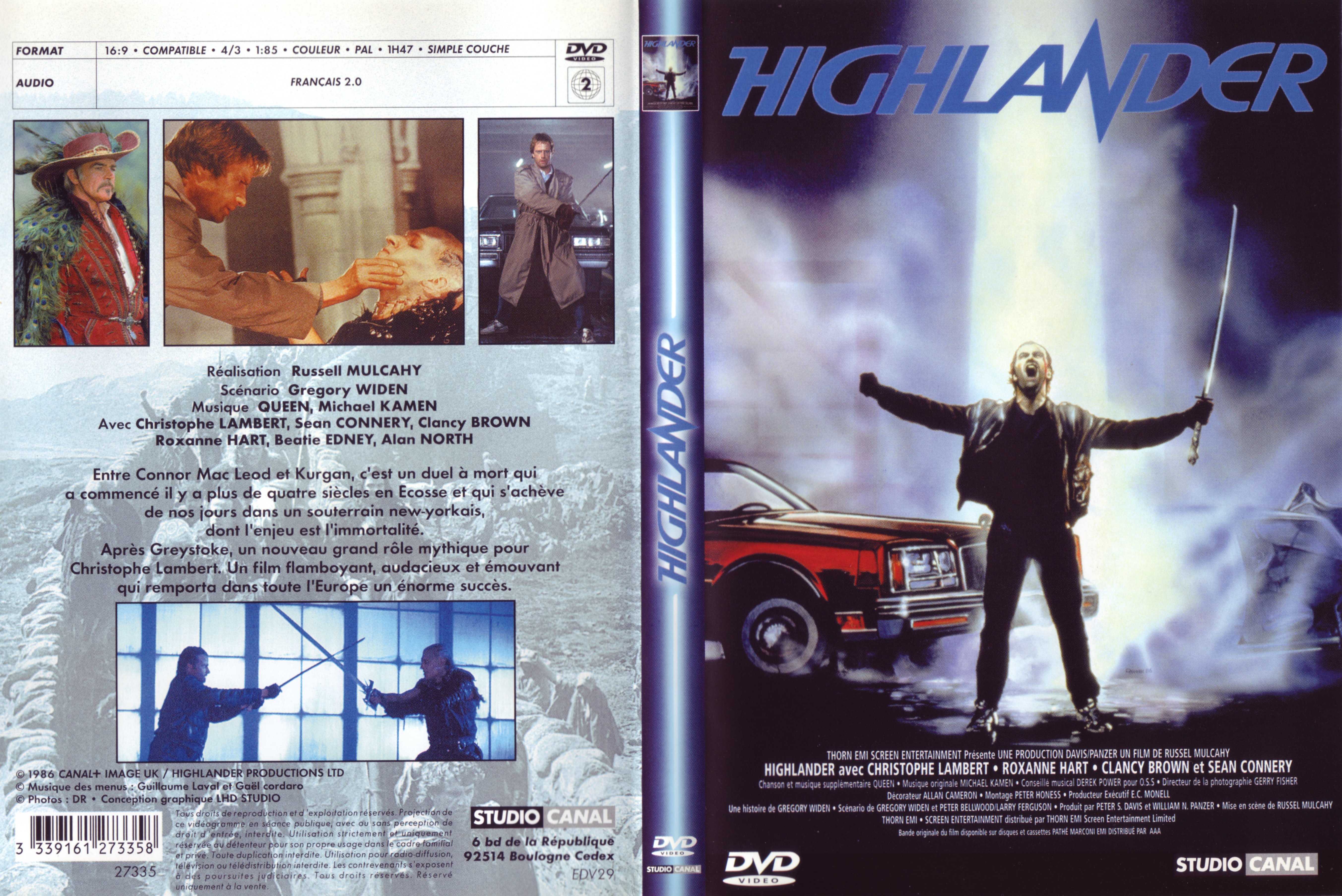 Jaquette DVD Highlander