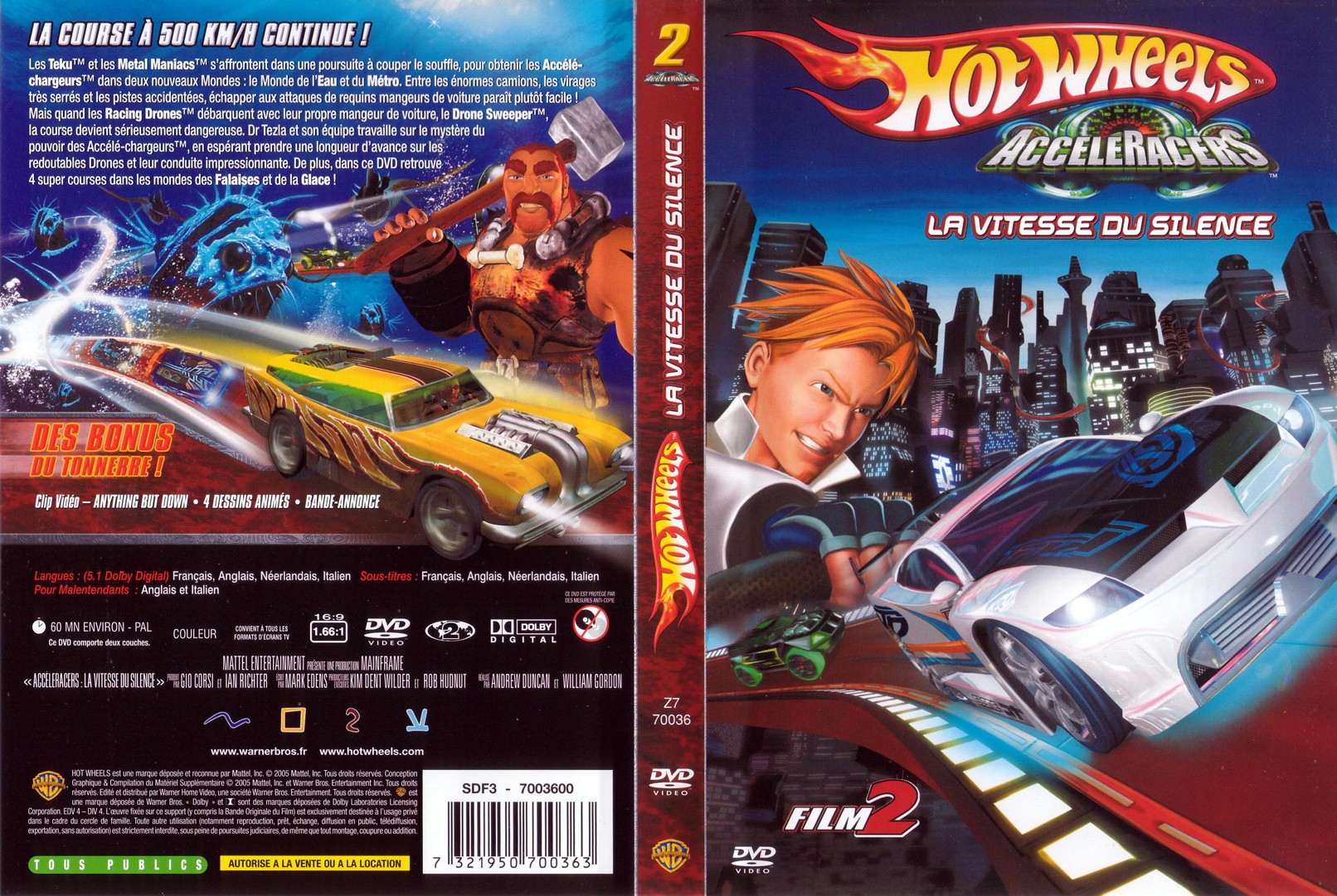 Jaquette DVD Hot wheels la vitesse du silence
