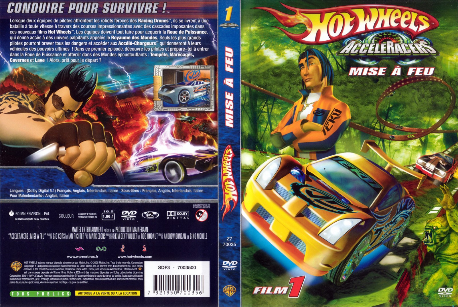 Jaquette DVD Hot wheels mise a feu
