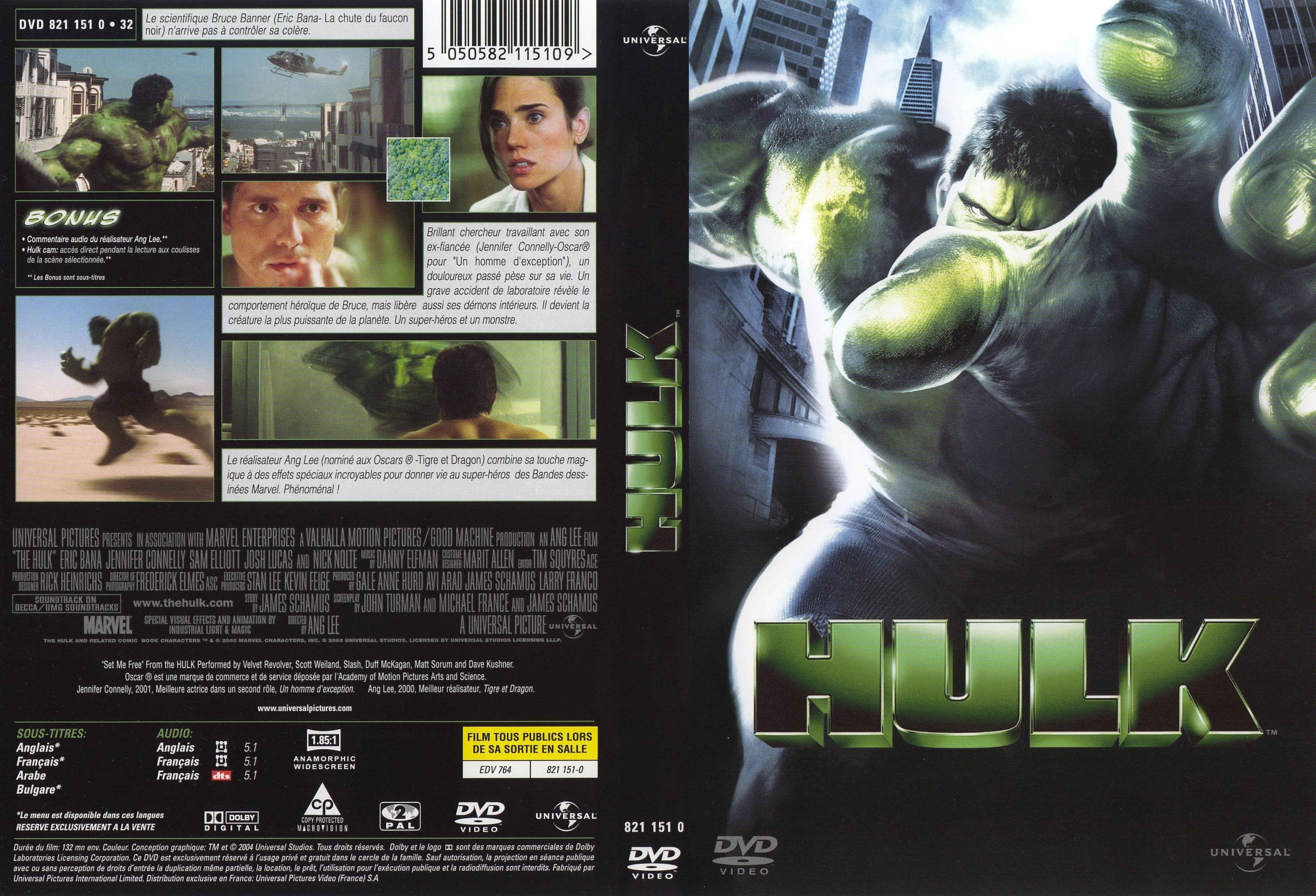 Jaquette DVD Hulk v2