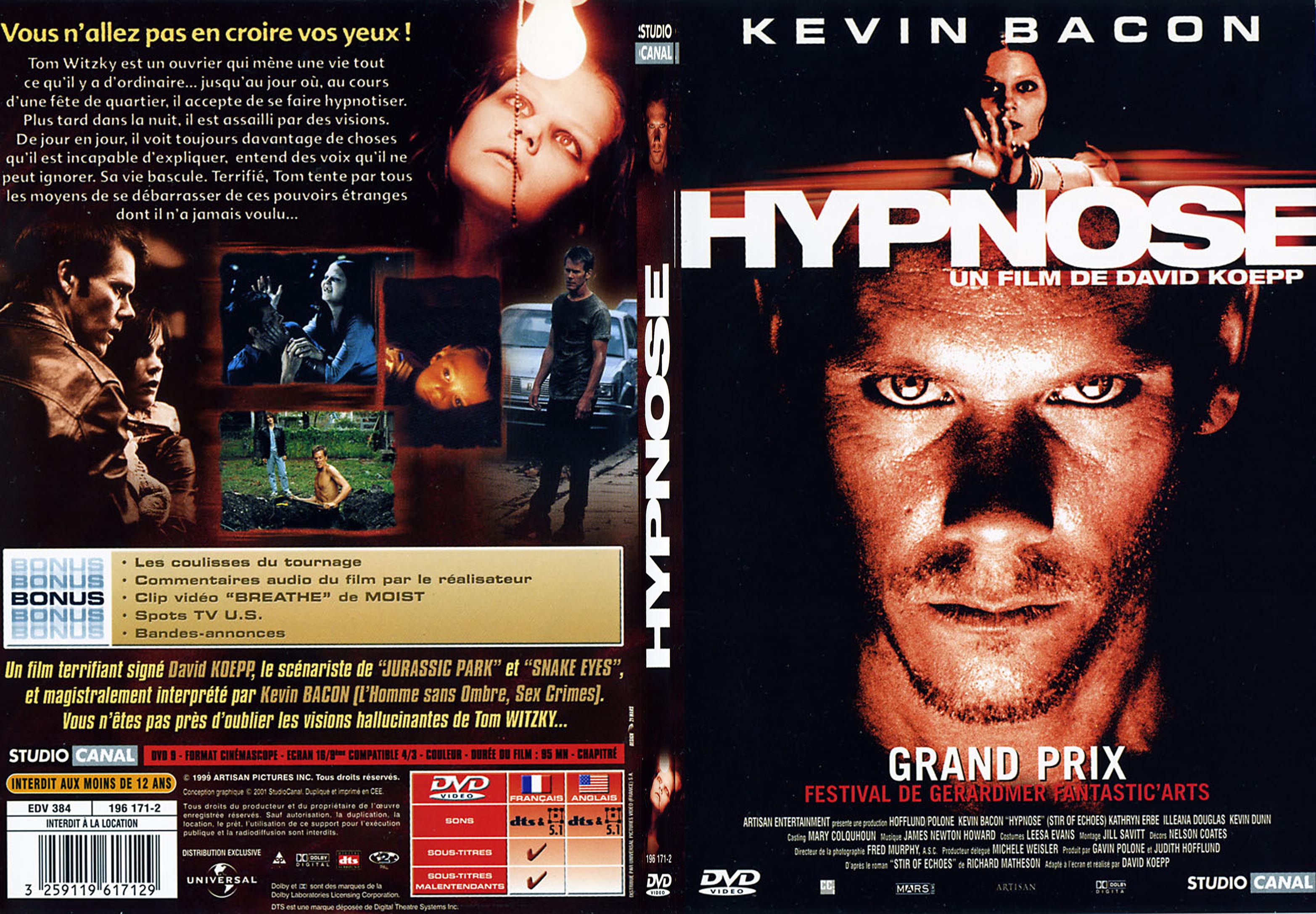 Jaquette DVD Hypnose - SLIM