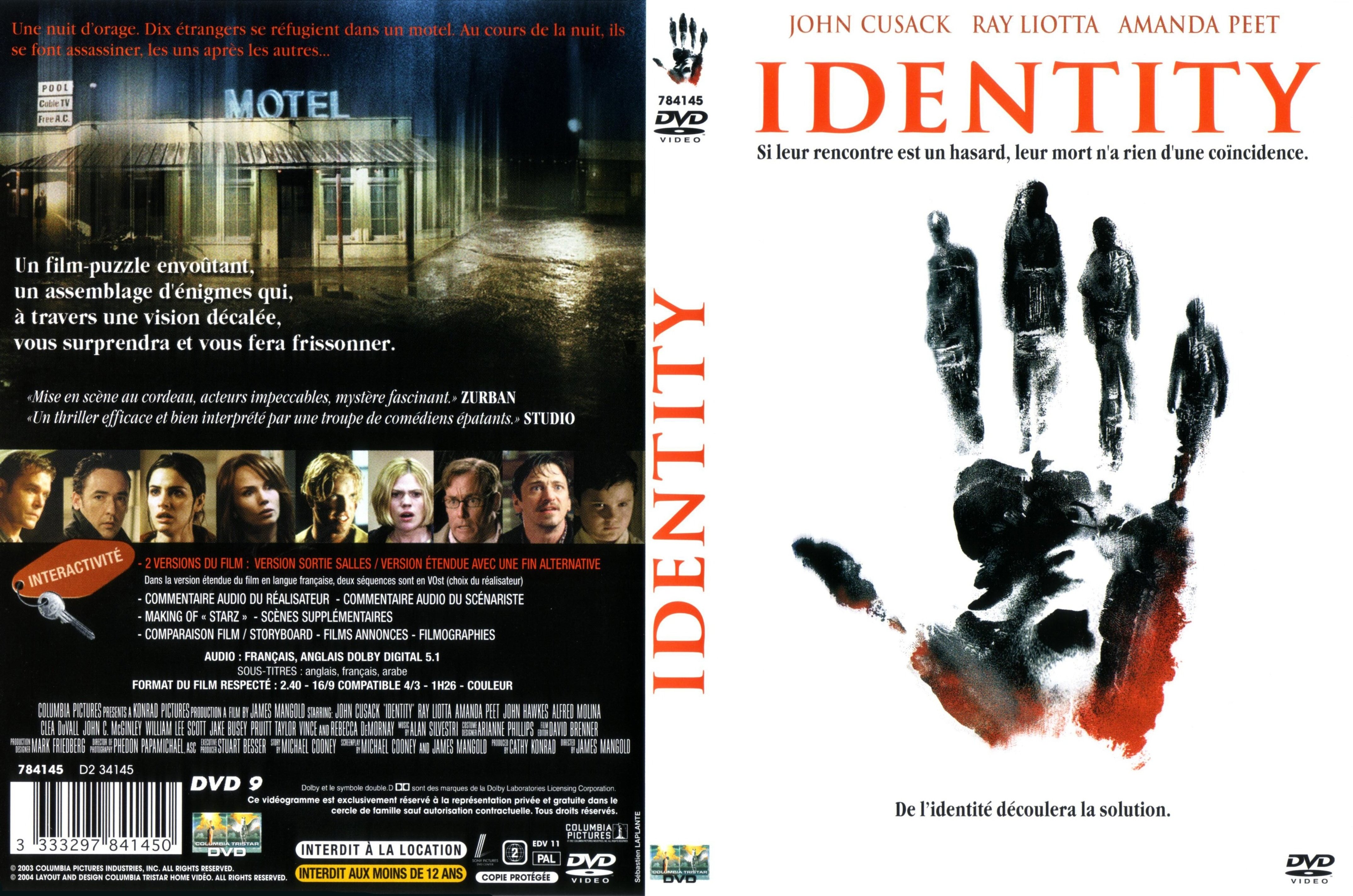 Jaquette DVD Identity