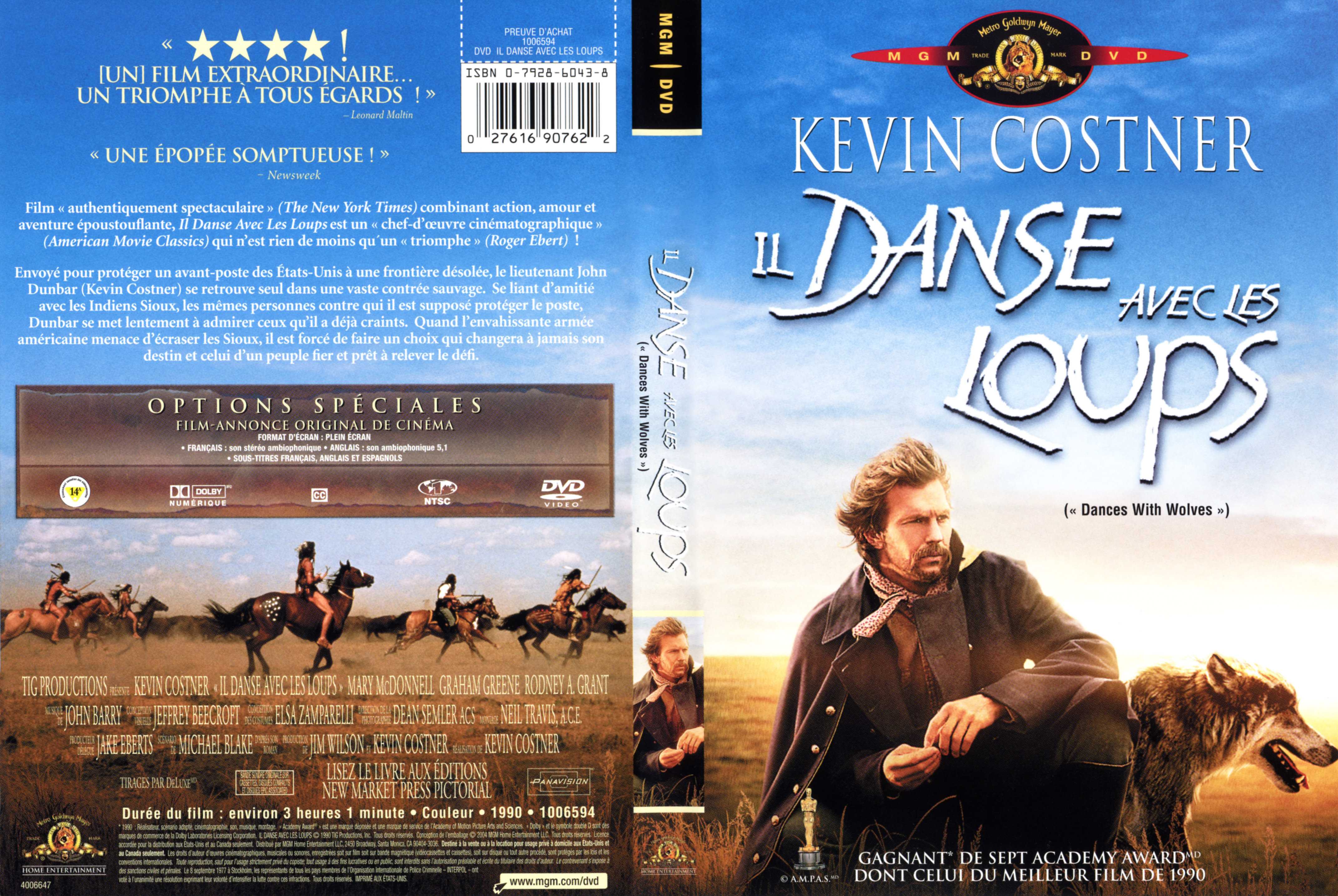 Jaquette DVD Il danse avec les loups