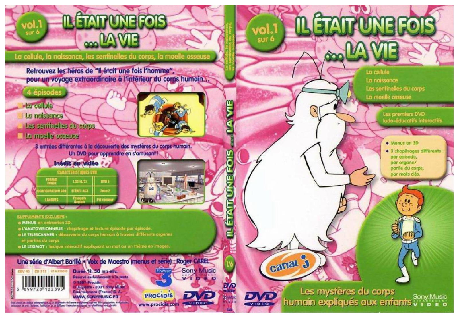 Jaquette DVD Il etait une fois la vie vol 1 - SLIM