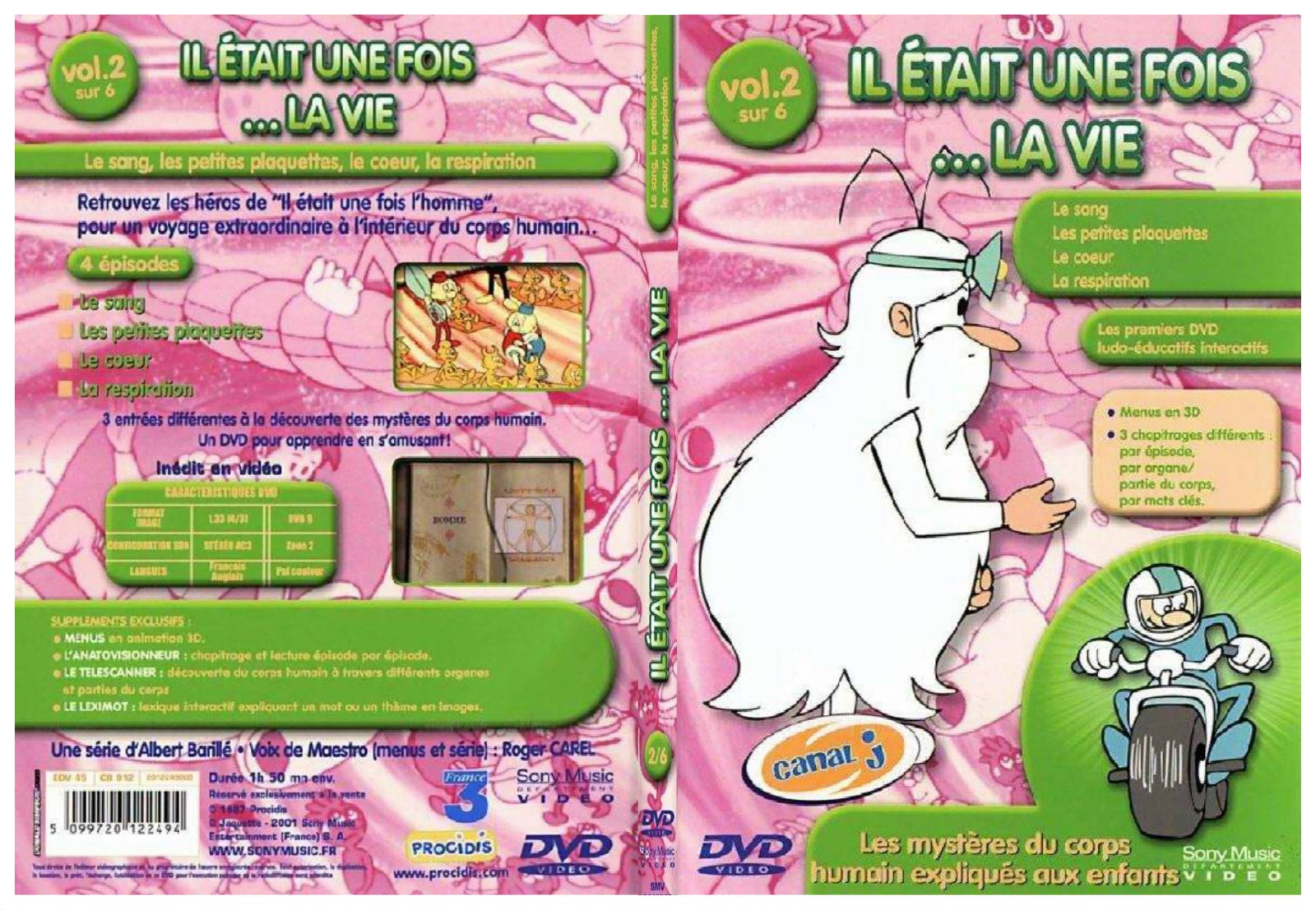 Jaquette DVD Il etait une fois la vie vol 2- SLIM