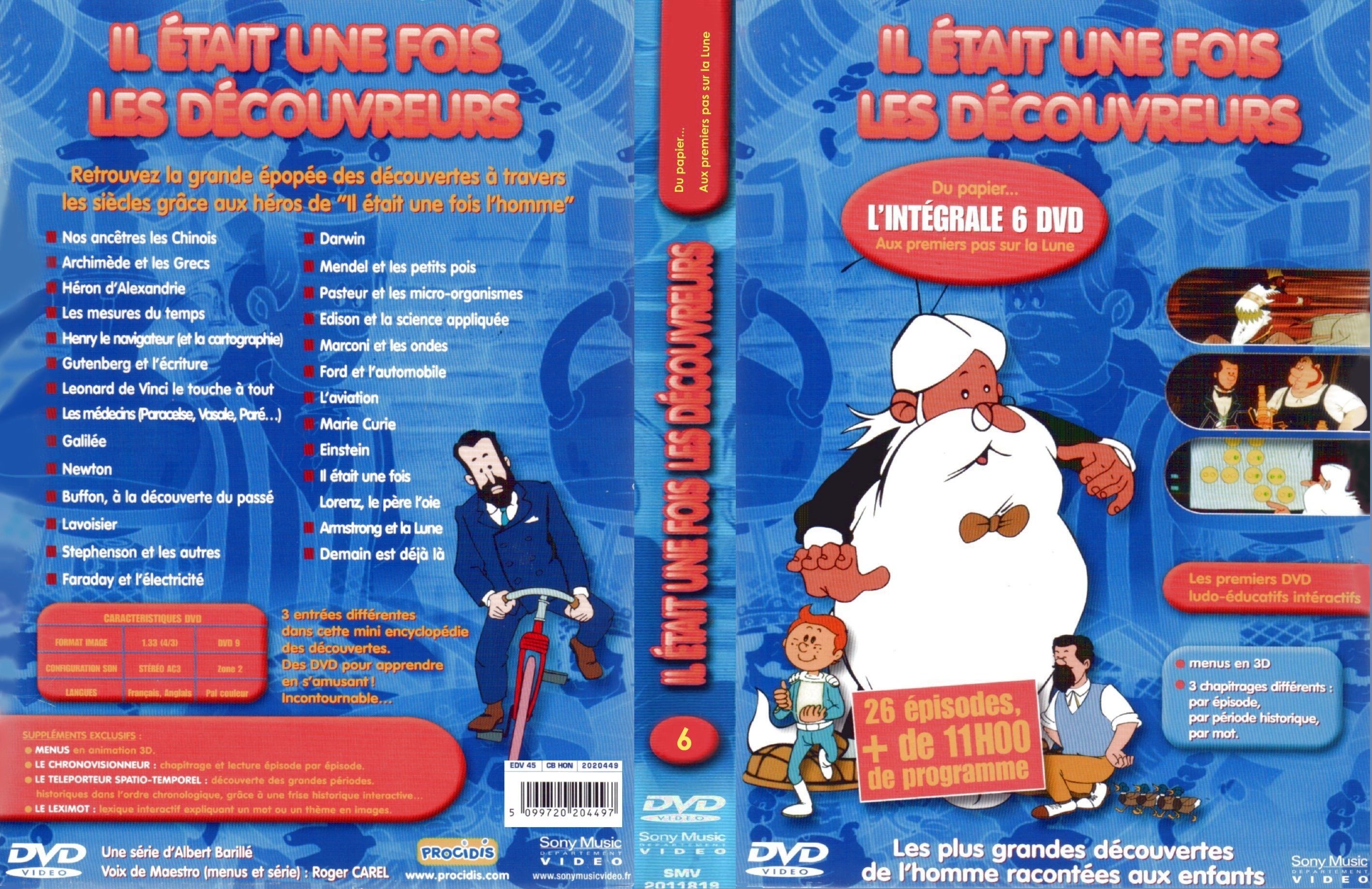 Jaquette DVD Il etait une fois les decouvreurs COFFRET