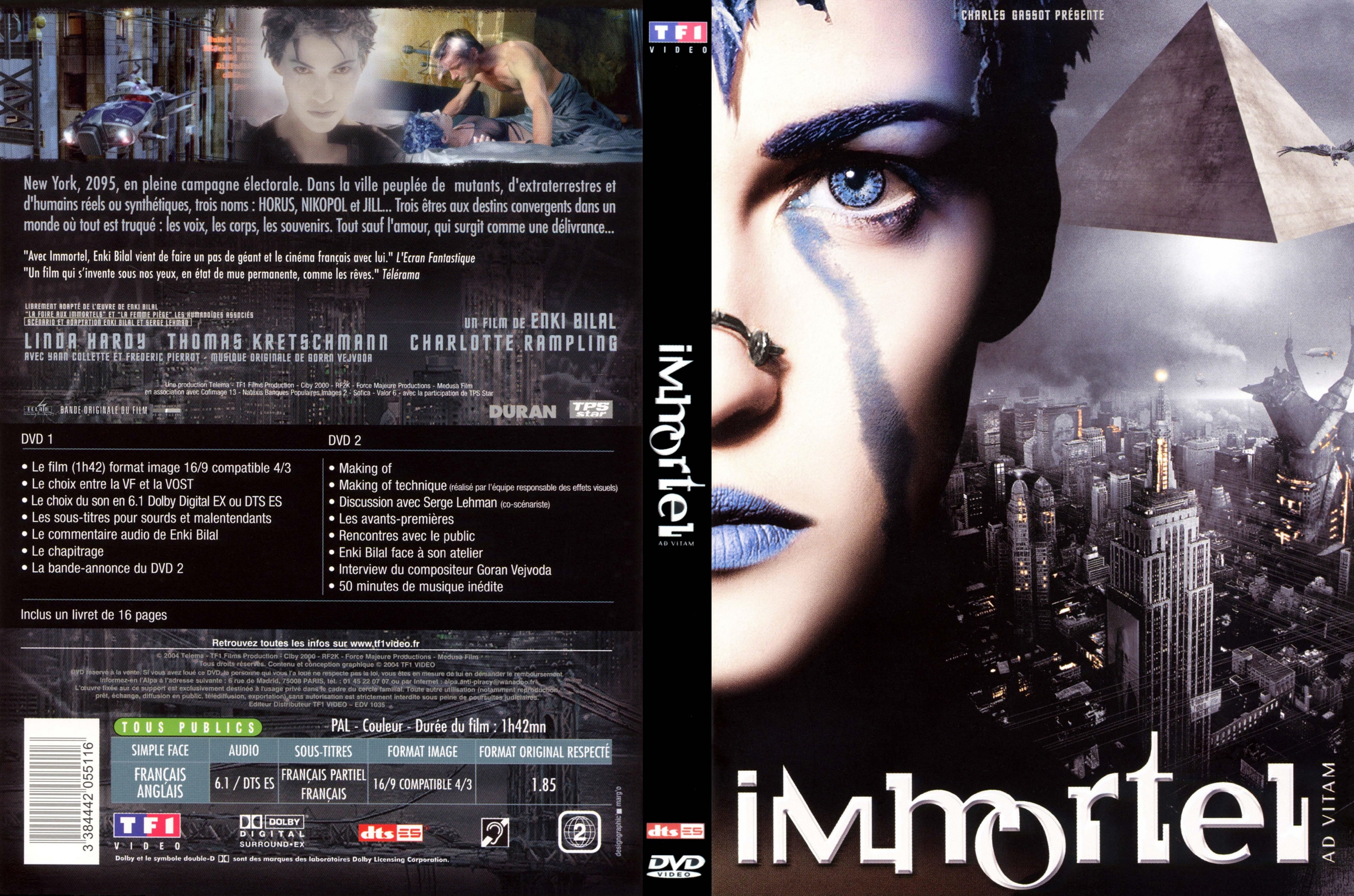 Jaquette DVD Immortel