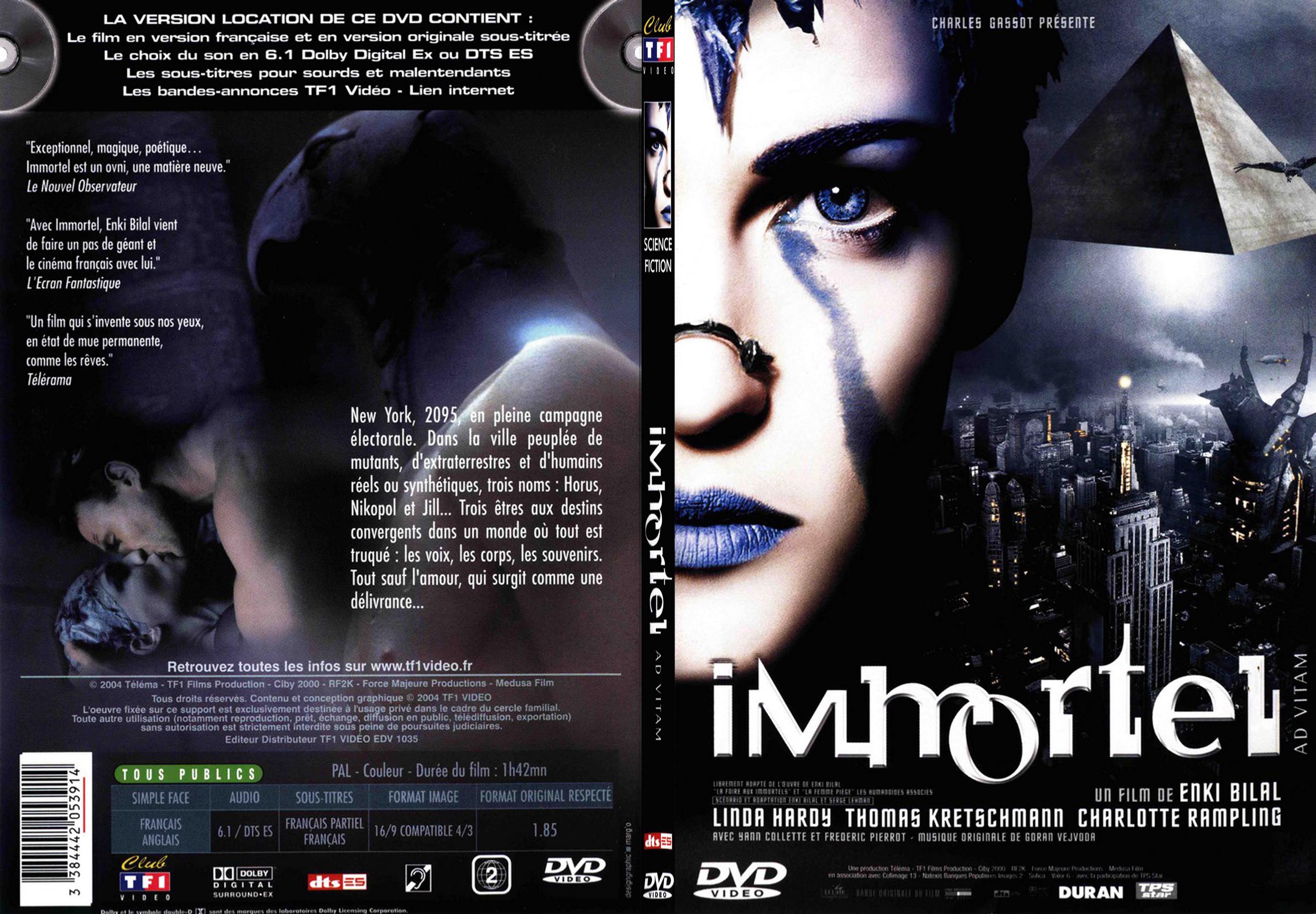 Jaquette DVD Immortel - SLIM