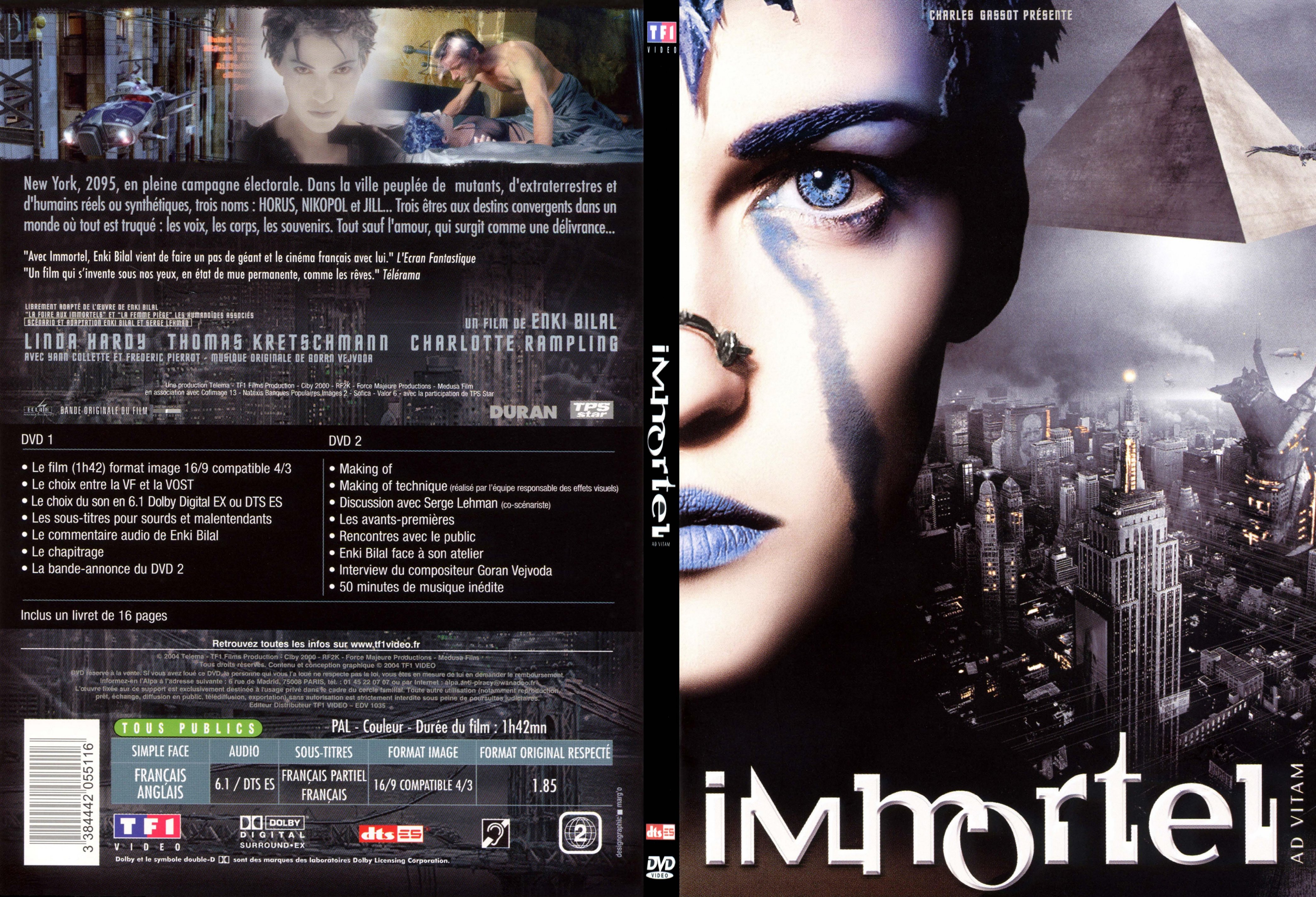 Jaquette DVD Immortel - SLIM v2