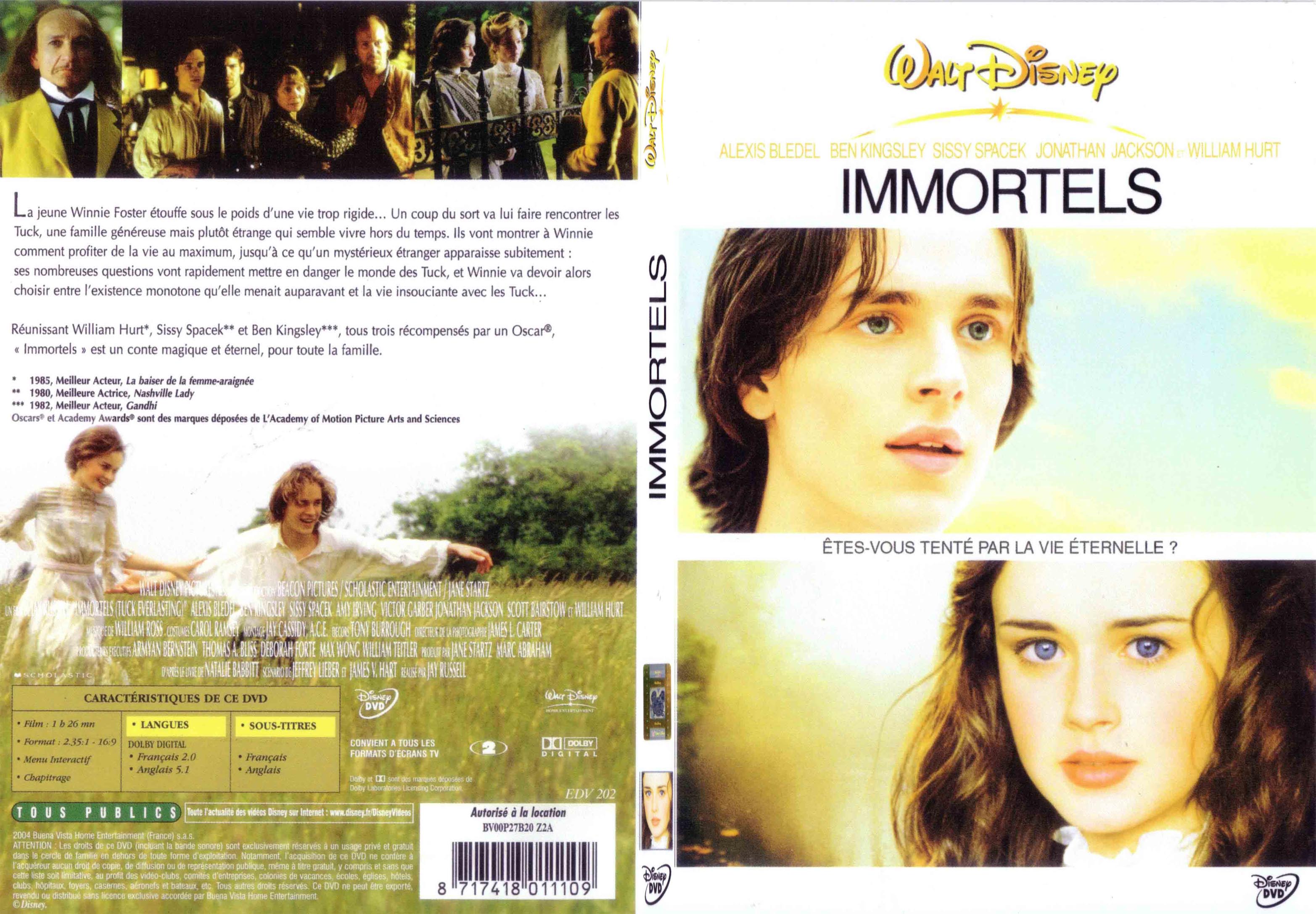 Jaquette DVD Immortels - SLIM