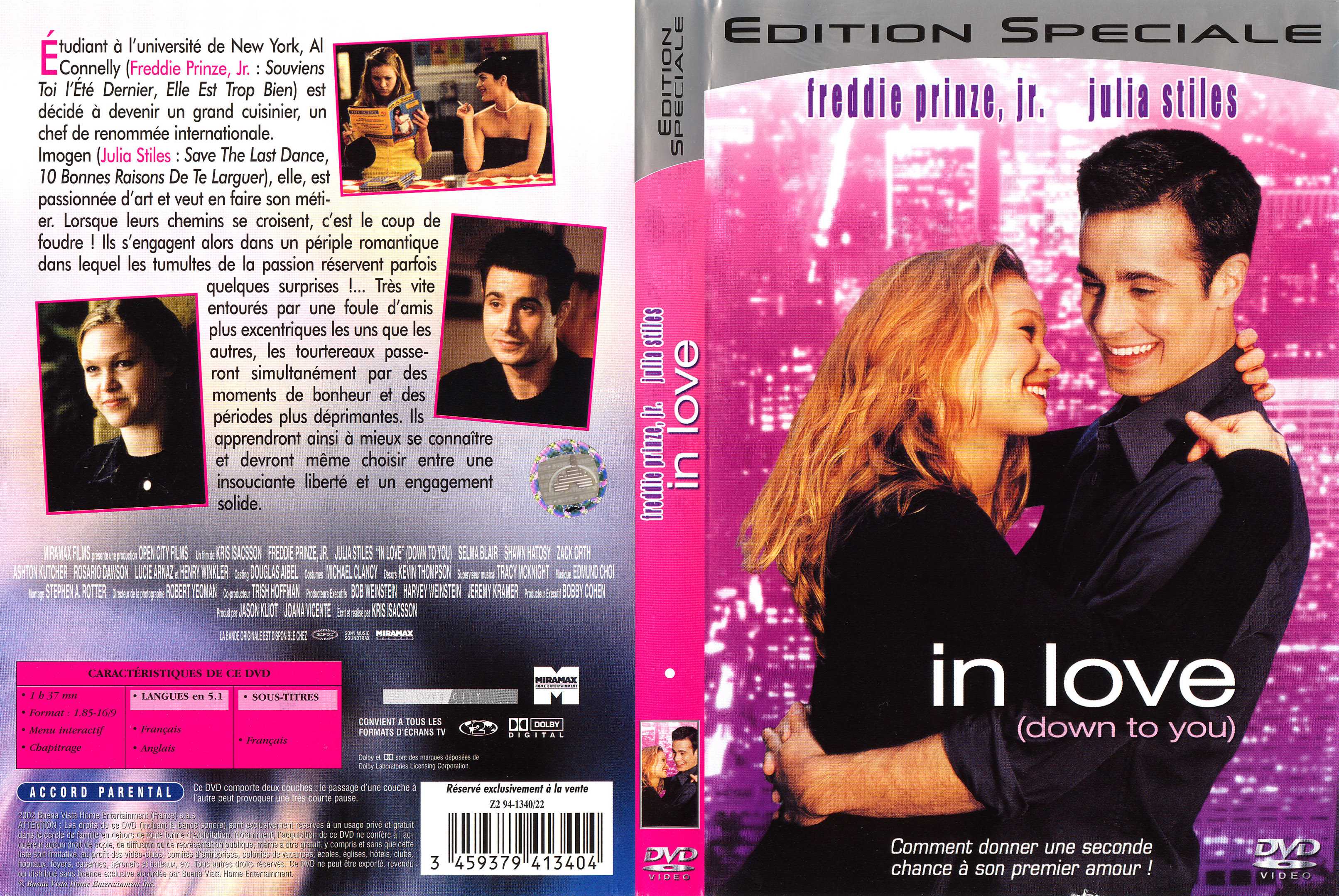 Jaquette DVD In love