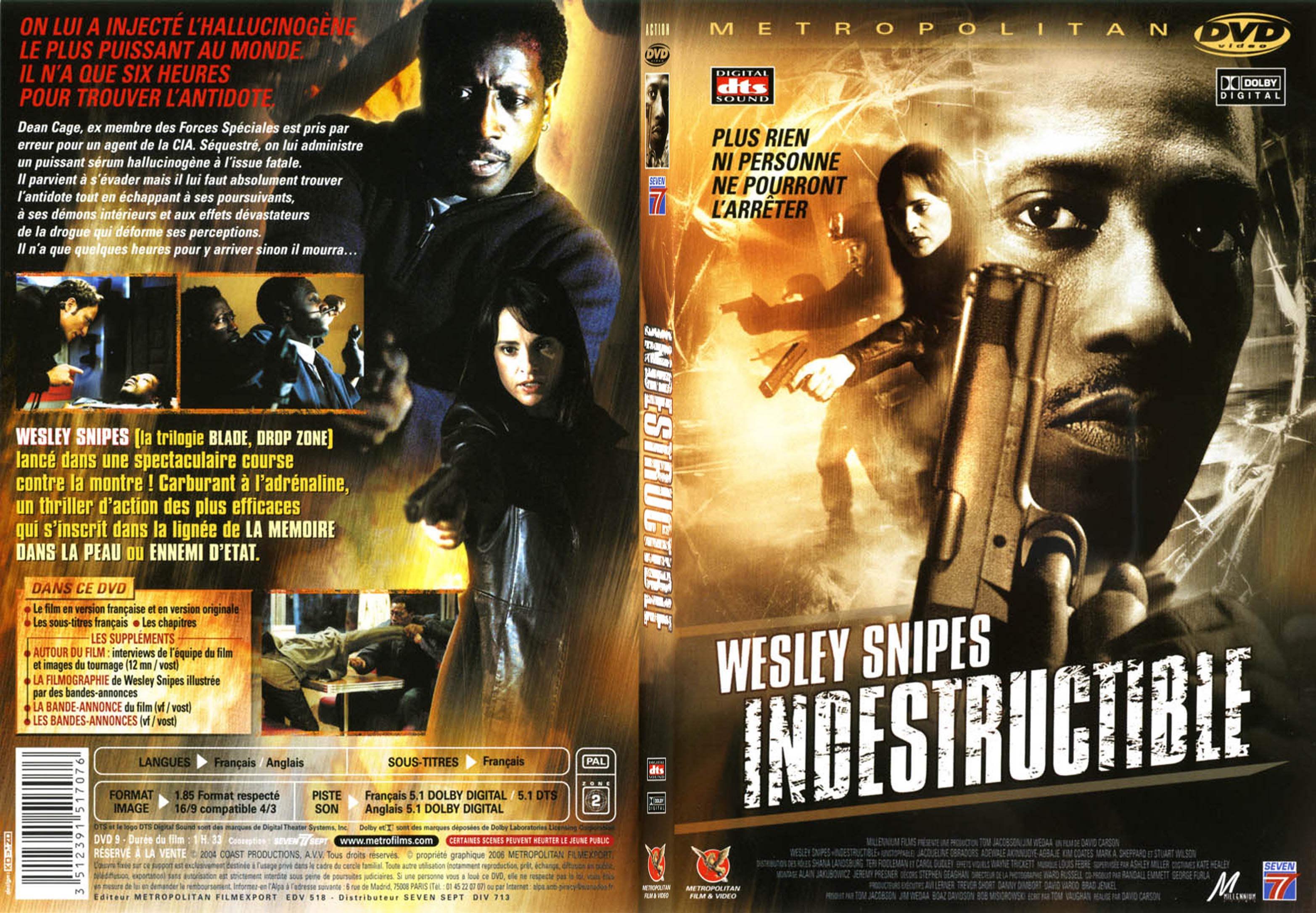 Jaquette DVD Indestructible - SLIM v2