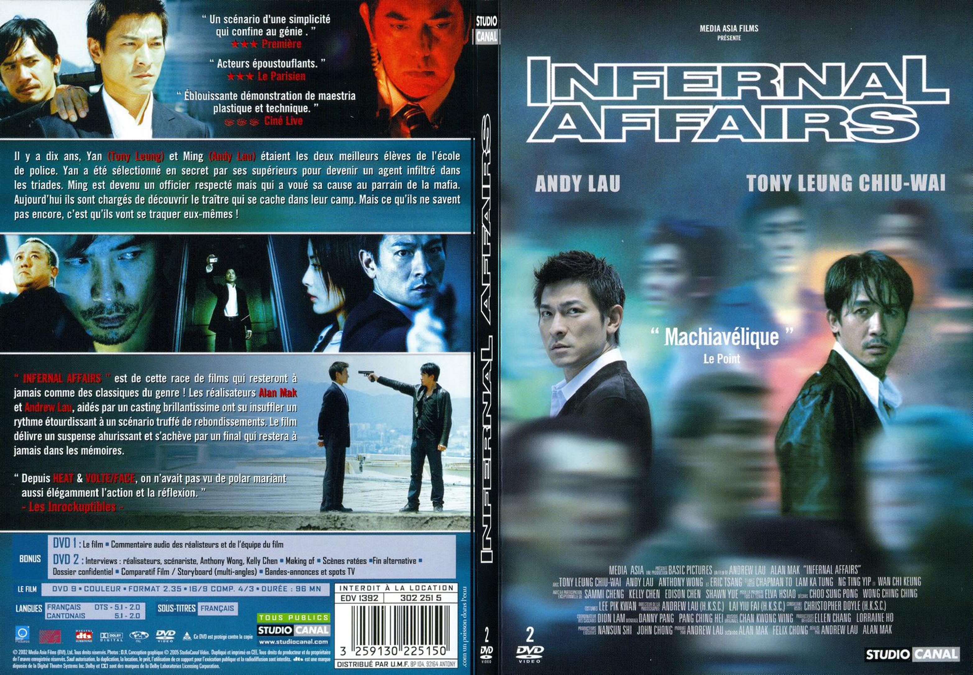 Jaquette DVD Infernal affairs - SLIM