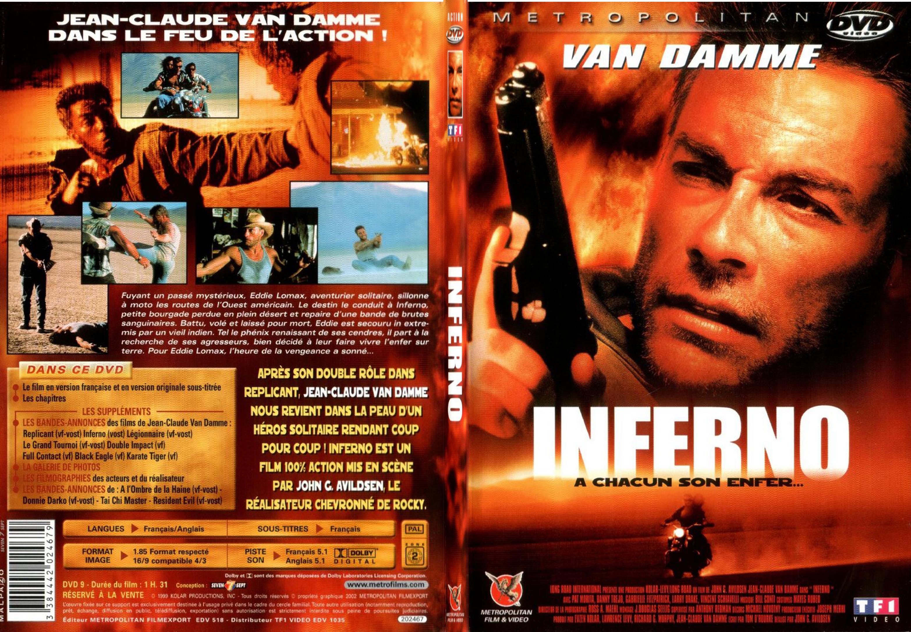 Jaquette DVD Inferno - SLIM