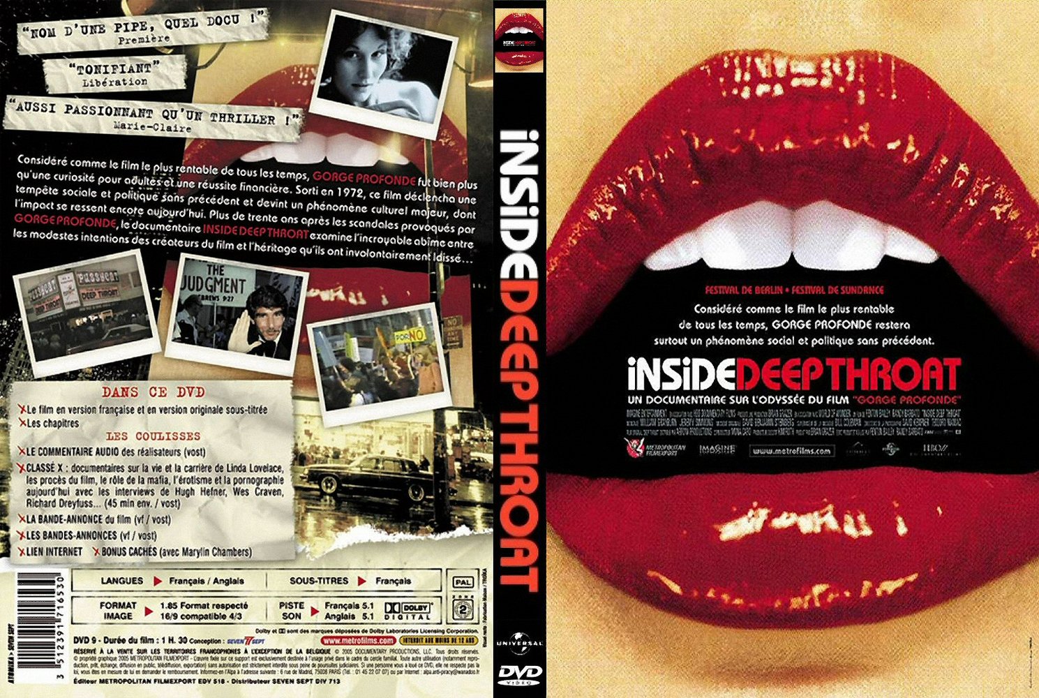 Jaquette DVD Inside deep throat