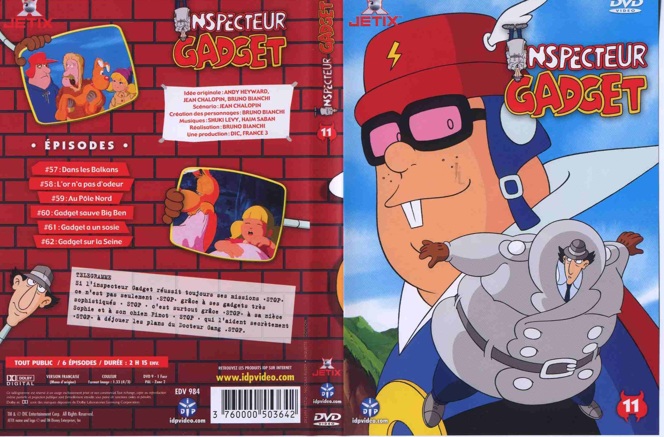Jaquette DVD Inspecteur gadget vol 11