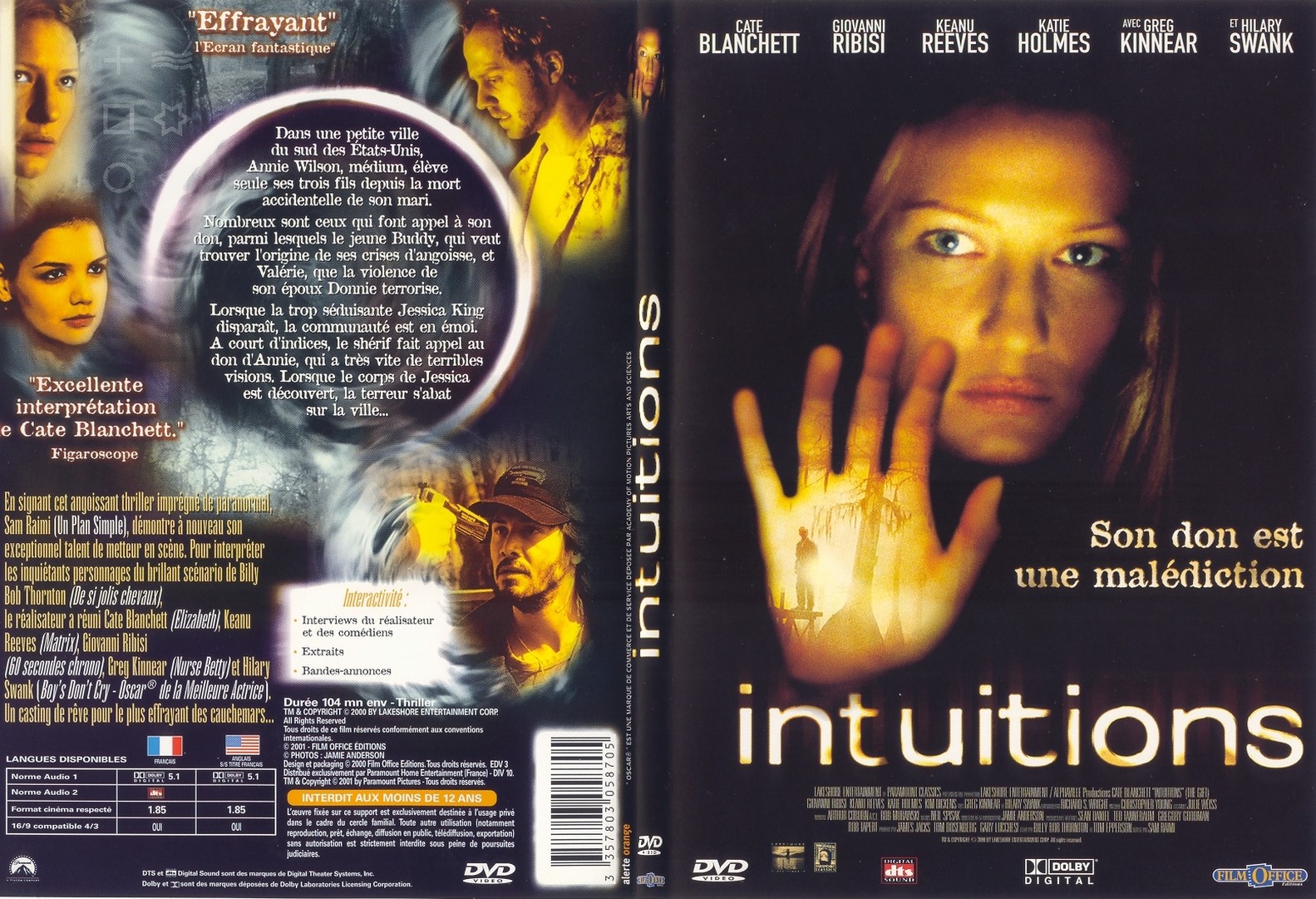 Jaquette DVD Intuitions - SLIM