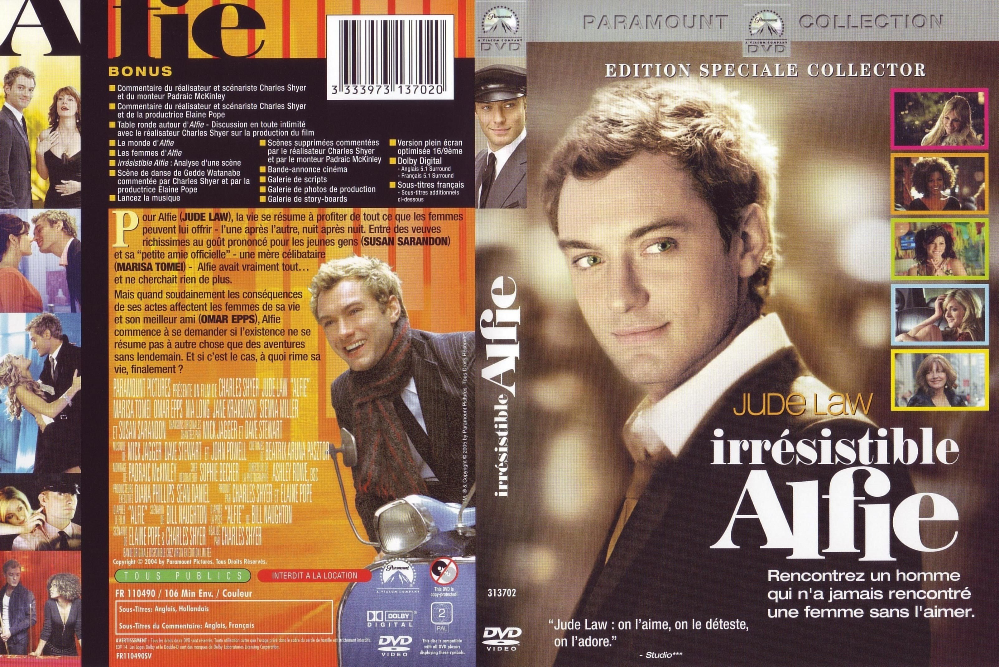 Jaquette DVD Irresistible Alfie